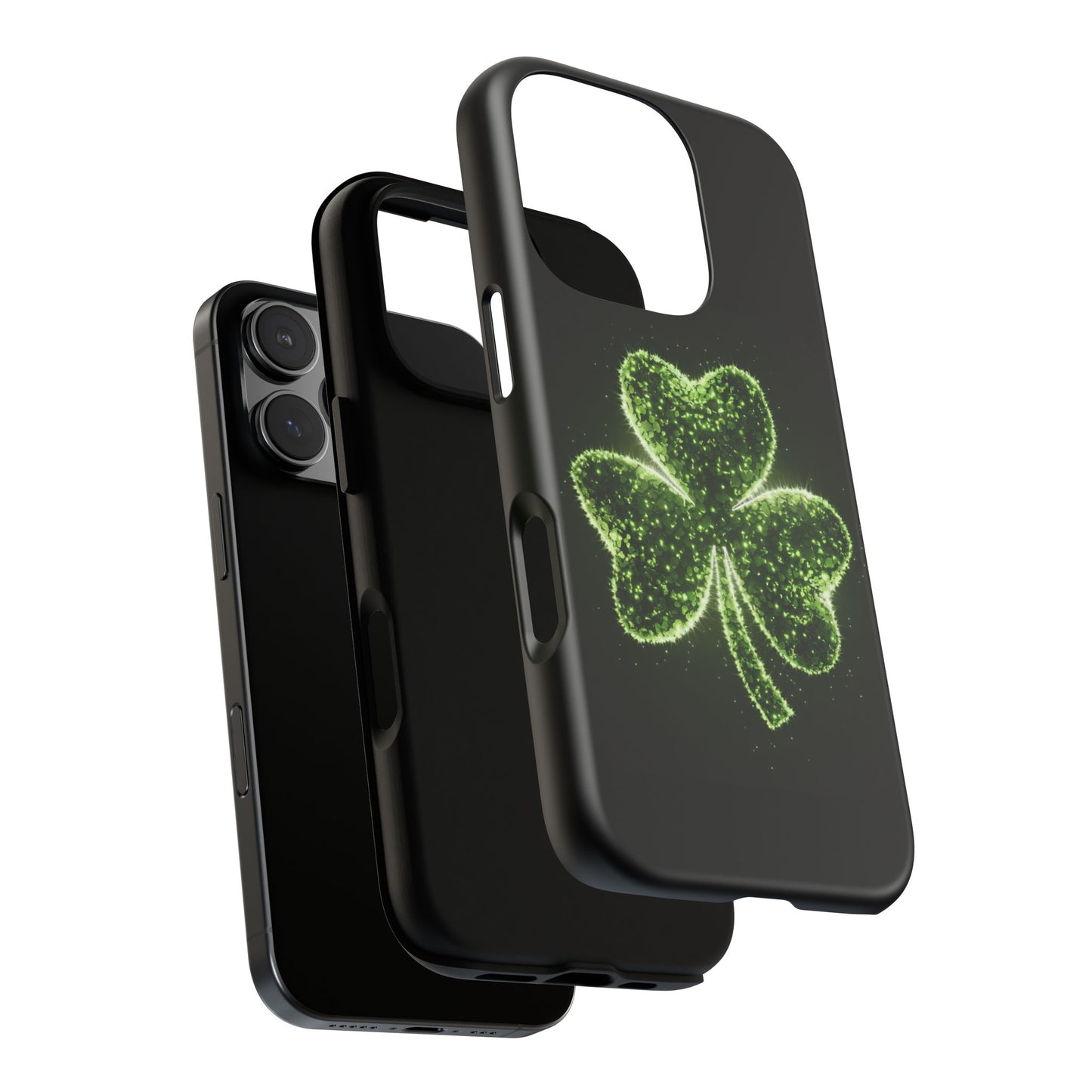 iPhone Tough Case - Shiny Shamrock Design