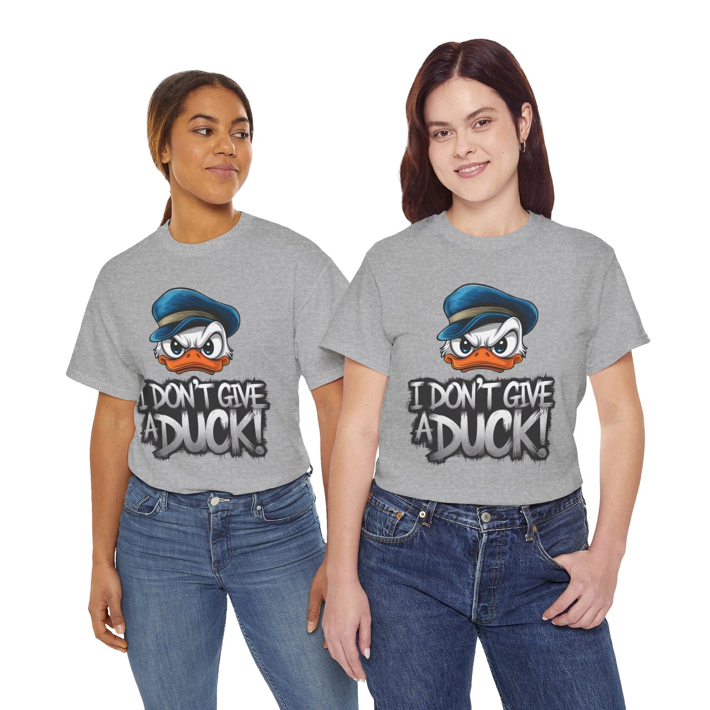 I Don’t Give a Duck Shirt – Funny Grumpy Duck Tee – Sarcastic Animal Graphic Shirt – Unisex Gift for Duck Lovers & Meme Fans