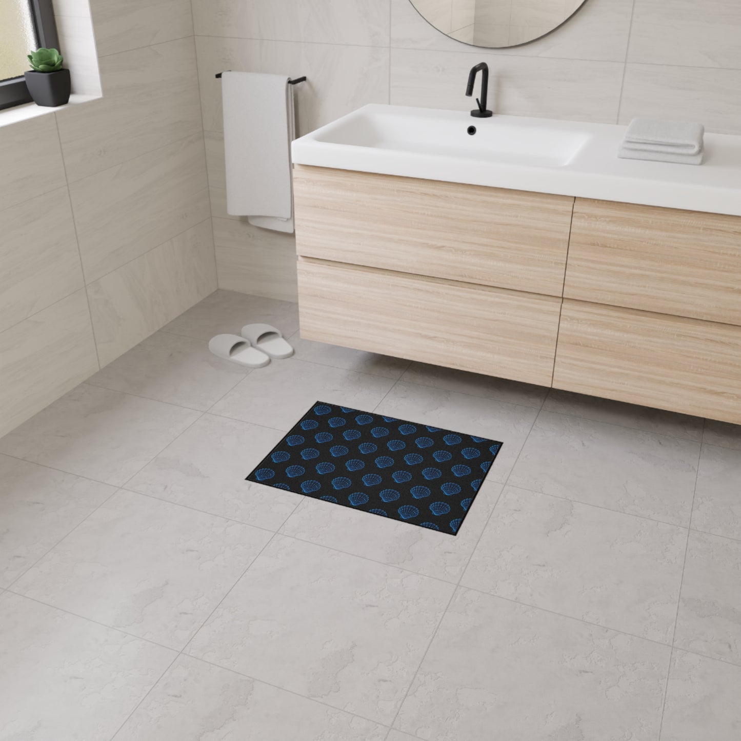 Stylish Shell Pattern Heavy Duty Floor Mat Shell Welcome Mat Sparkling Shell Door Mat Shell Rug