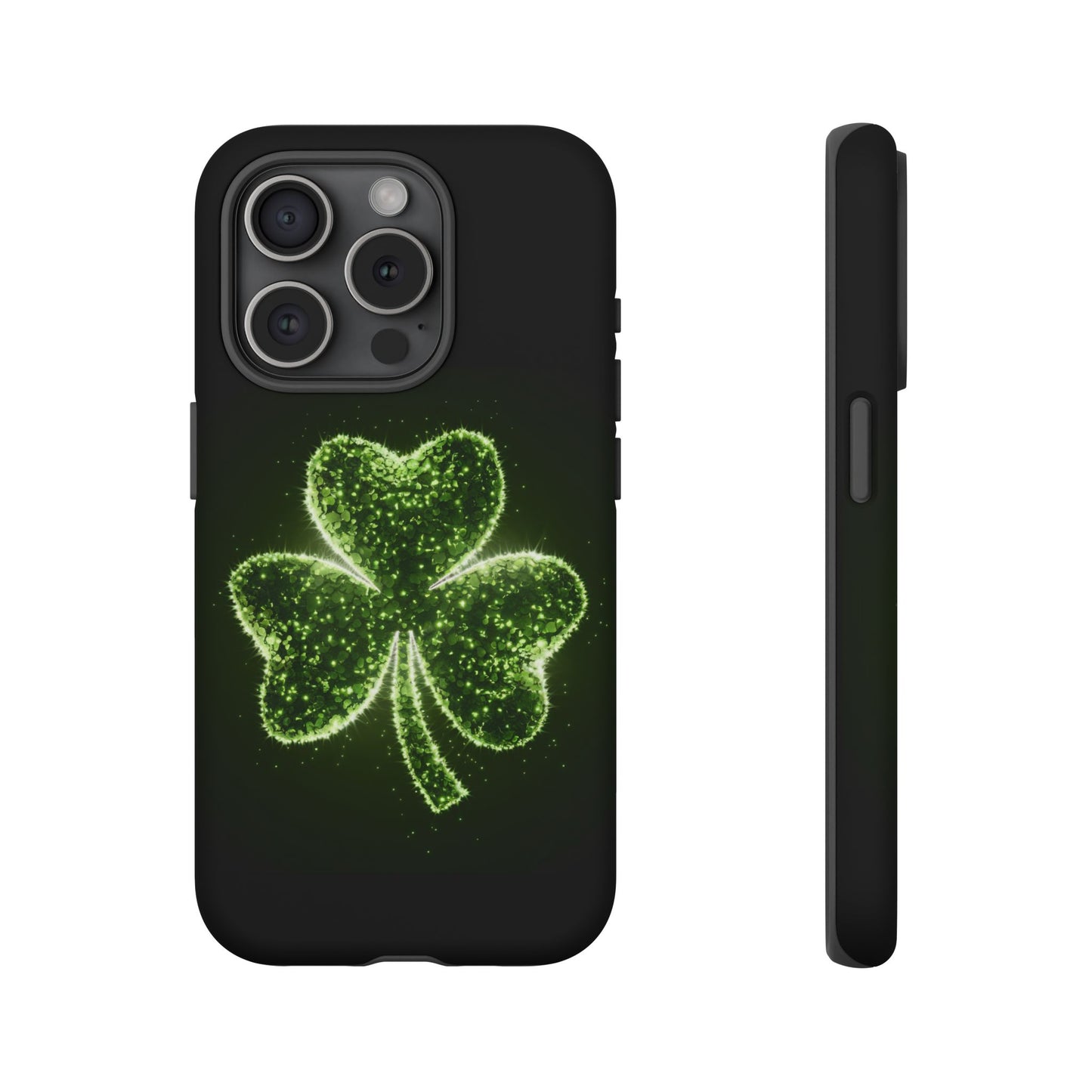 iPhone Tough Case - Shiny Shamrock Design