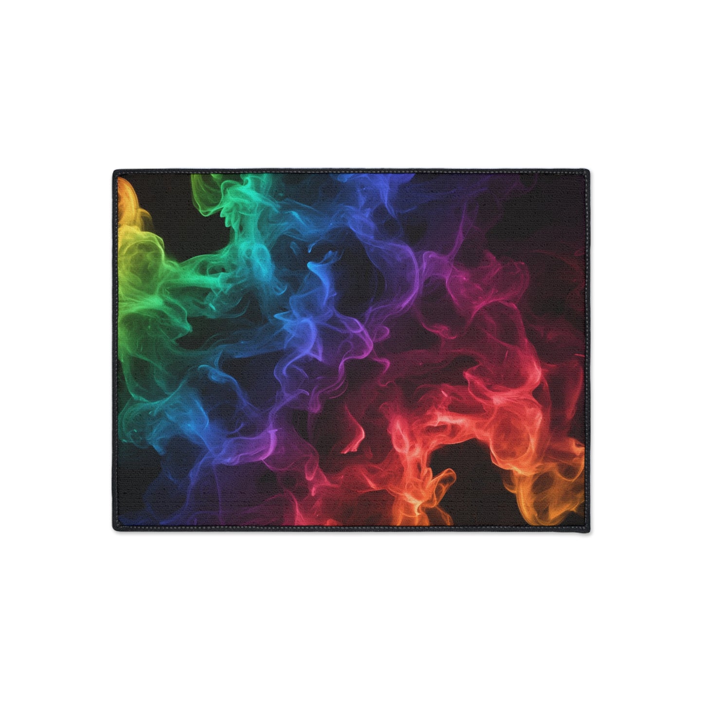 Floor Mat - Colorful Smoke Design