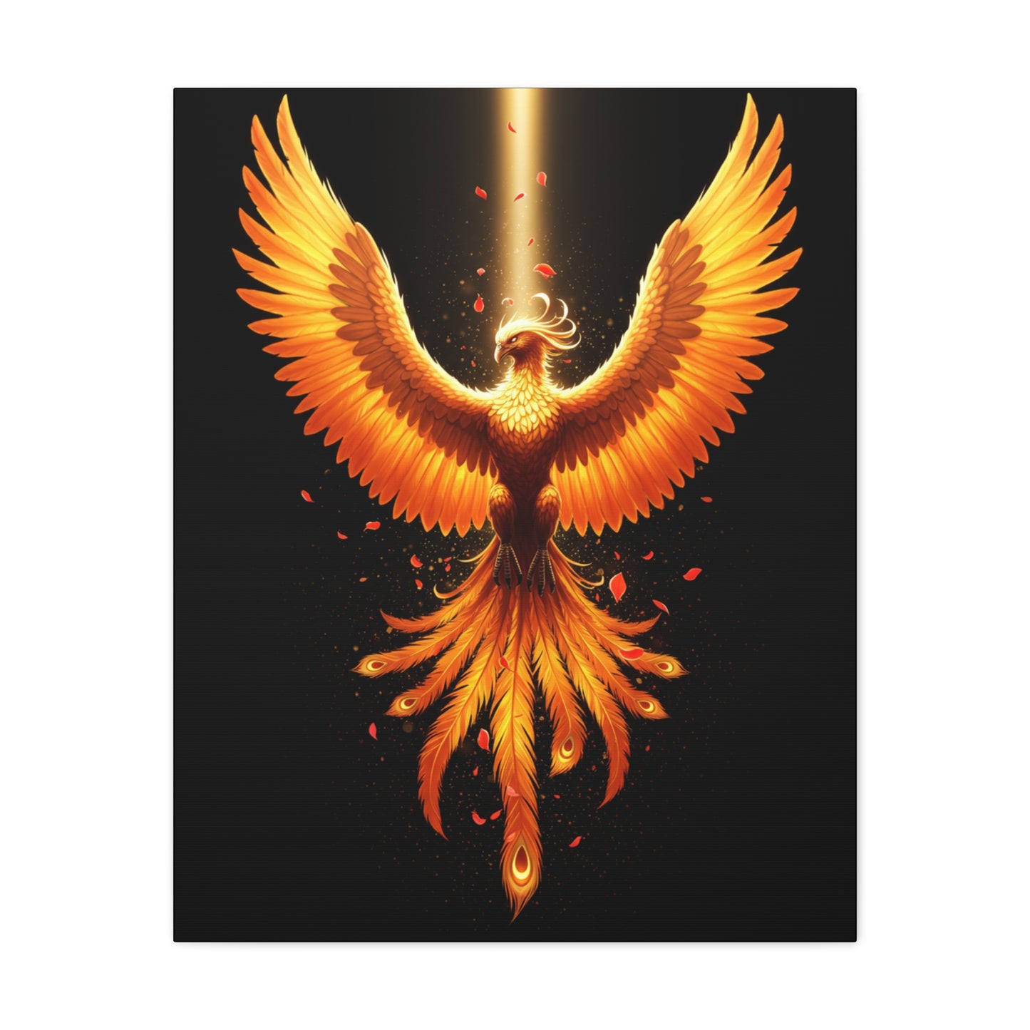 Phoenix Canvas Firebird Art Fire Bird Decor Modern Home Decor Legendary Bird Art