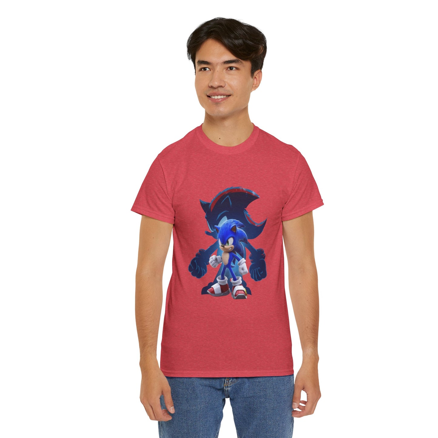 Blue Speed Hero Graphic Tee | Retro Gaming Legend T-Shirt | Fan Inspired Gamer Apparel | Cool Vintage Style Unisex Shirt for Adults & Teens