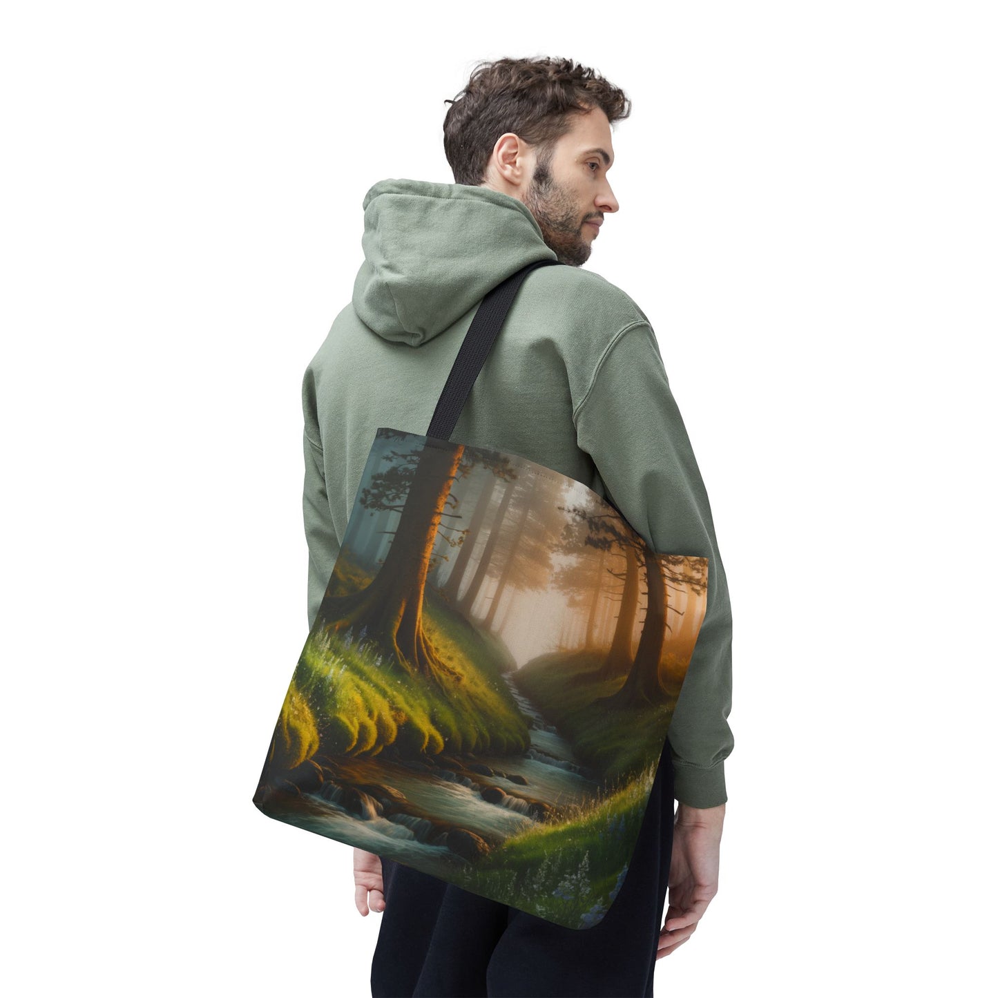 Nature Stream Tote Bag Shopping Bag Reusable Tote Nature Bag