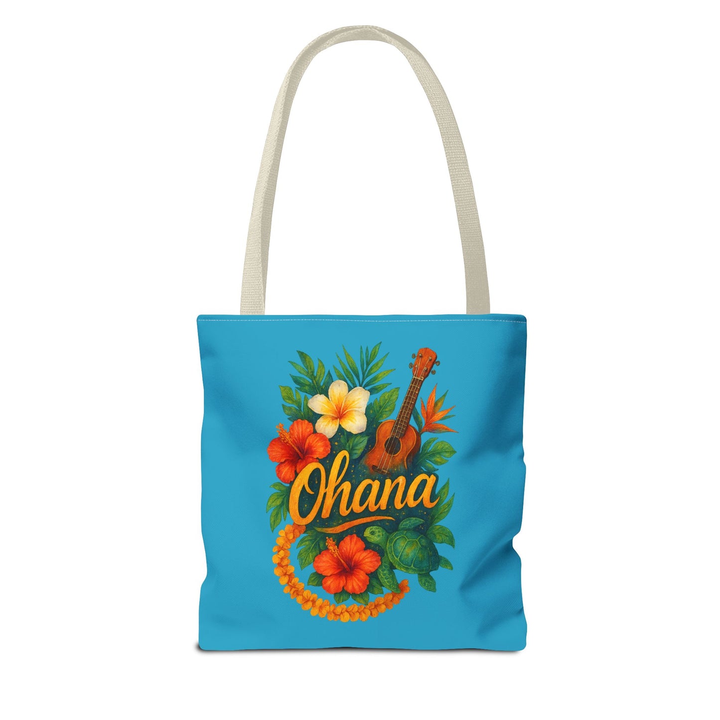 Hawaiian Ohana Tote Bag | Tropical Reusable Beach Bag | Aloha Gift Idea | Island Vibes Bag | Summer Tote | Luau Party Favor | Coastal Bag