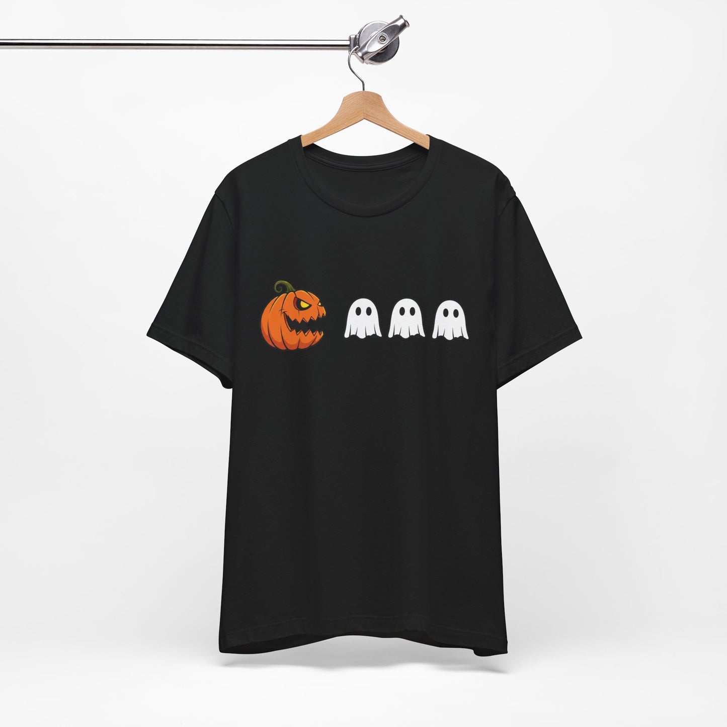 Pumpkin Pac-Man Shirt, Halloween Arcade Tee, Pumpkin Chase Ghosts Tee, Retro Gaming Halloween, Spooky Season Shirt, Vintage Game Pumpkin Top
