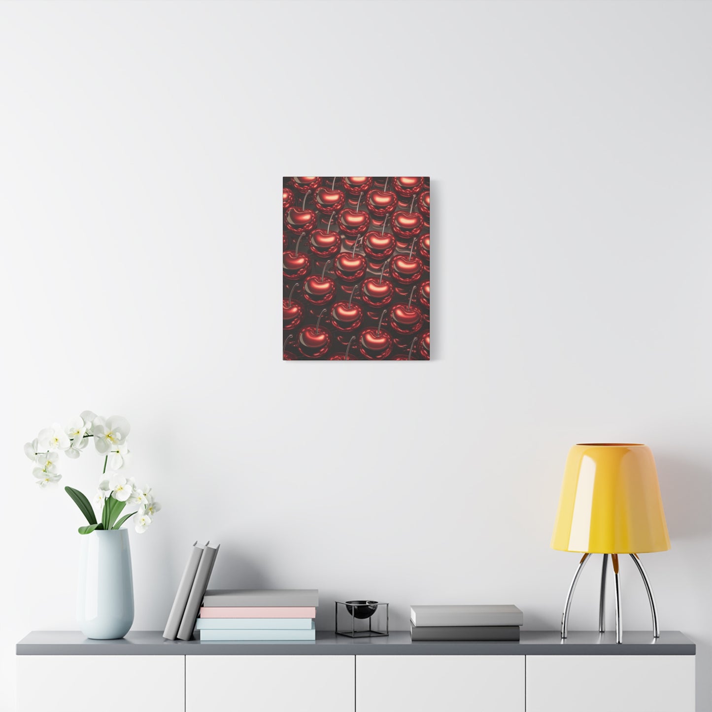 Canvas Wall Art - Colorful Shiny Cherries