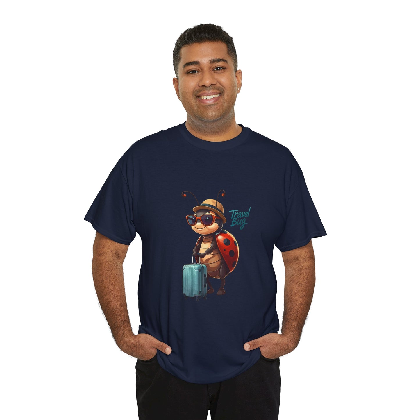 Travel Bug T-Shirt – Cute Ladybug Travel Tee | Funny Wanderlust Shirt for Travel Lovers | Unisex Graphic Tee Gift for Adventurers
