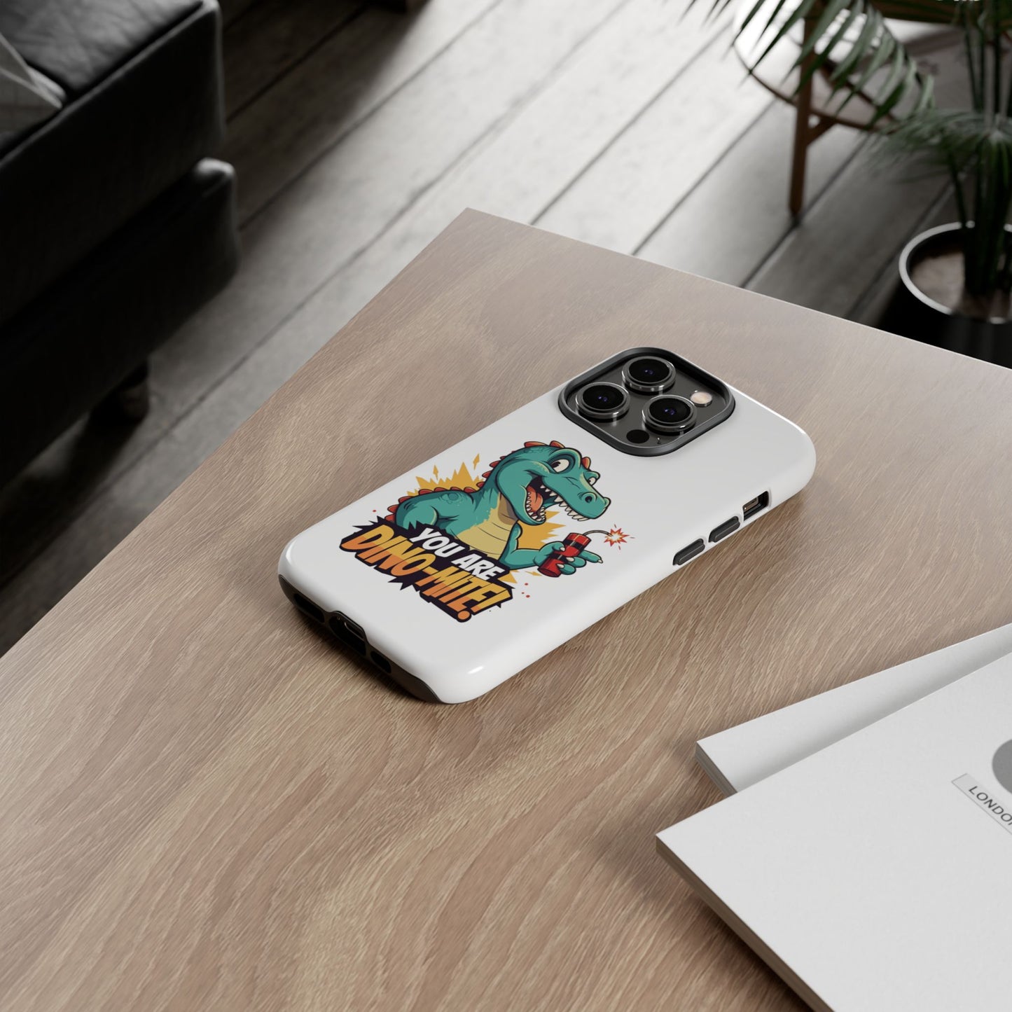 iPhone Case - Dino-Mite Pun Design