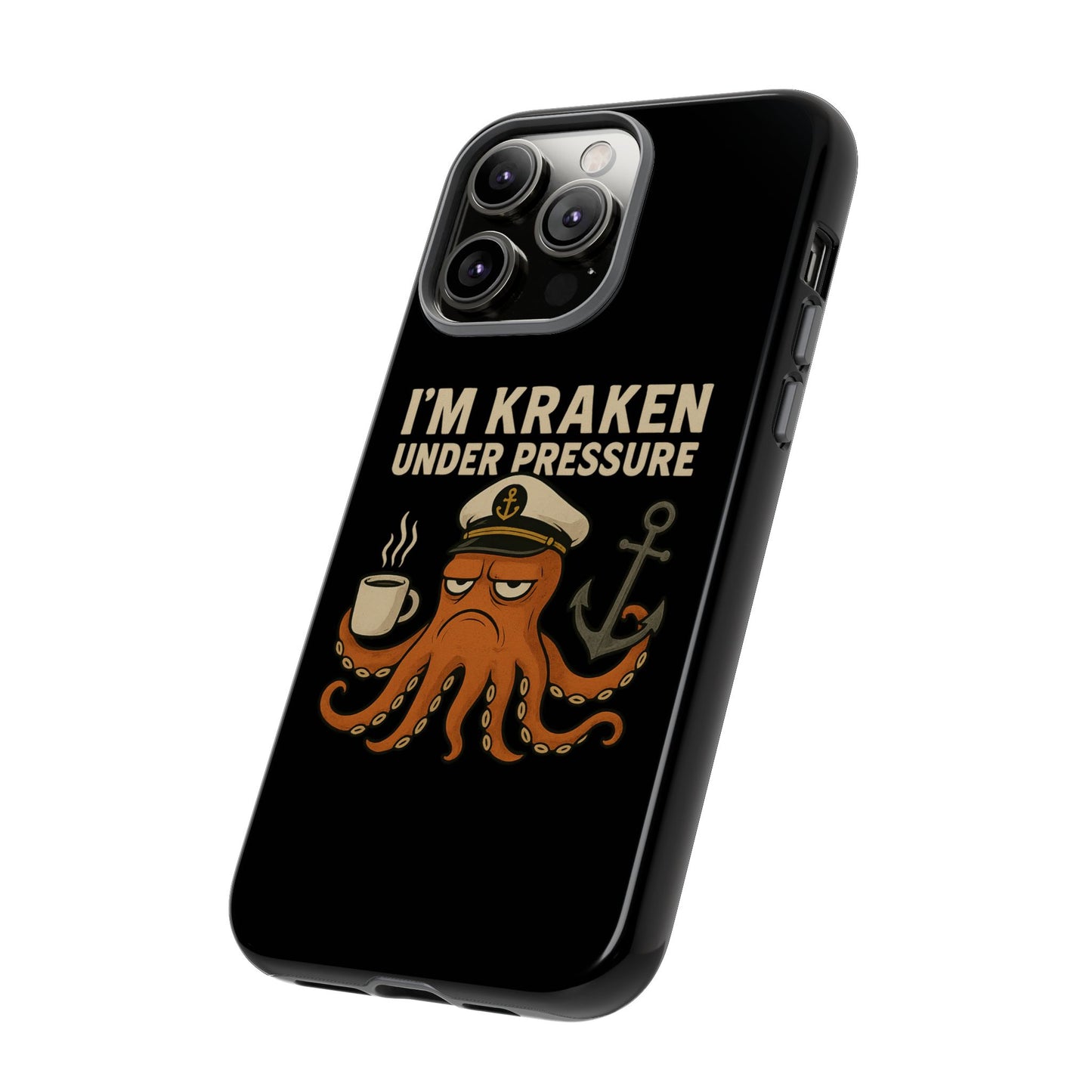 iPhone Case Stressed Octopus 'I'm Kraken Under Pressure' Nautical Phone Case Beach iPhone Case Ocean Themed Case