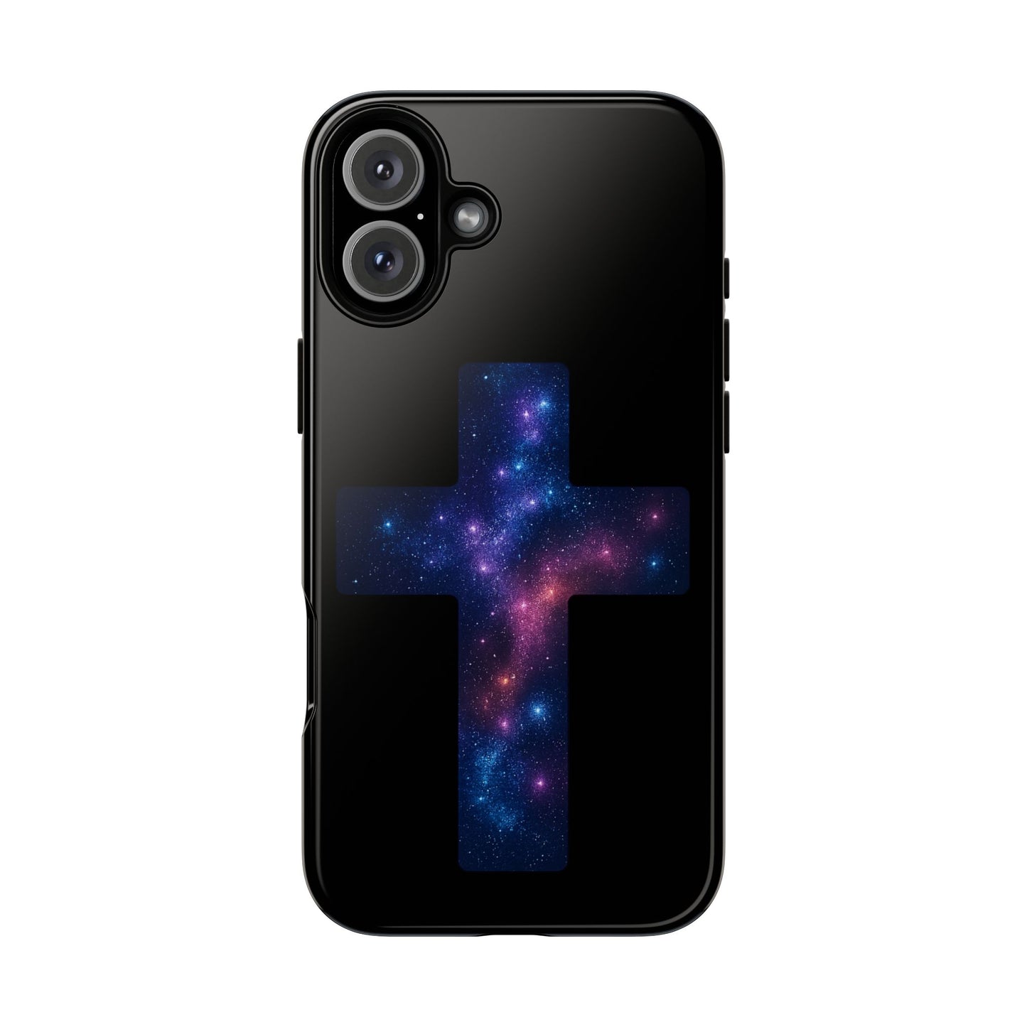 iPhone Case - Galactic Cross design Christian Phone Case Spiritual iPhone Accessory Religious Case Gift for Believers