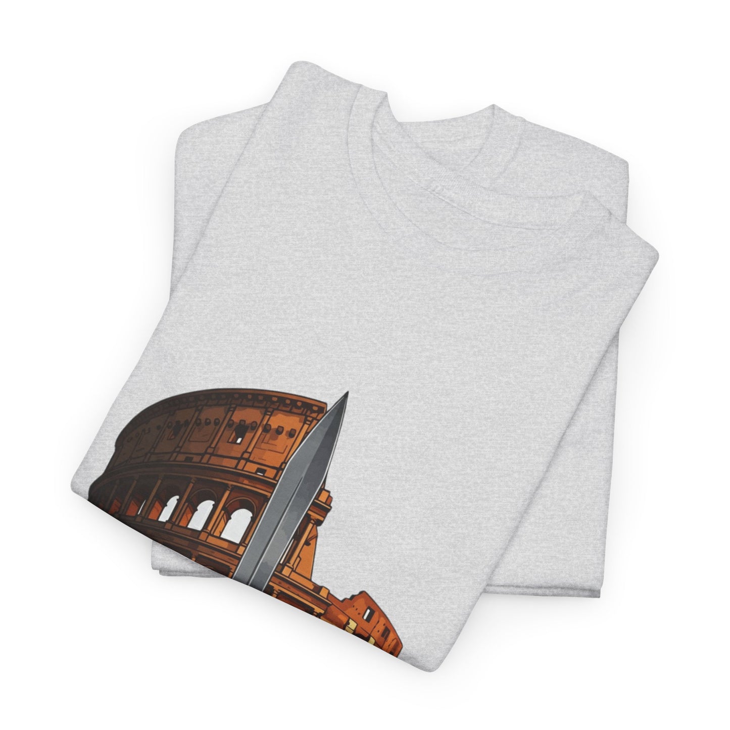 Strength & Honor Gladiator Shirt – Roman Colosseum Sword Graphic Tee – Ancient Rome History T-Shirt for Gladiator & Travel Fans