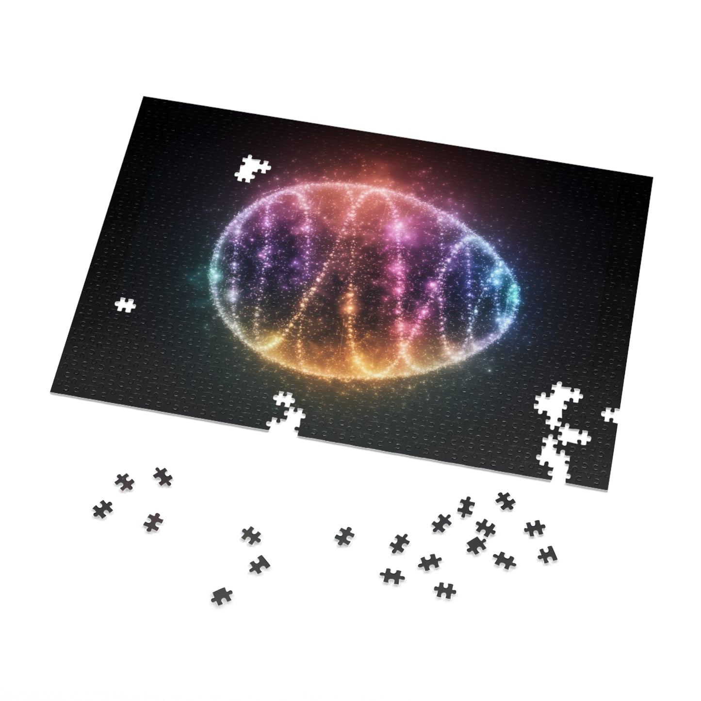 Cosmic Easter Egg Glow Jigsaw Puzzle Easter Puzzle Easter Game Easter Egg Puzzle Easter Egg Game