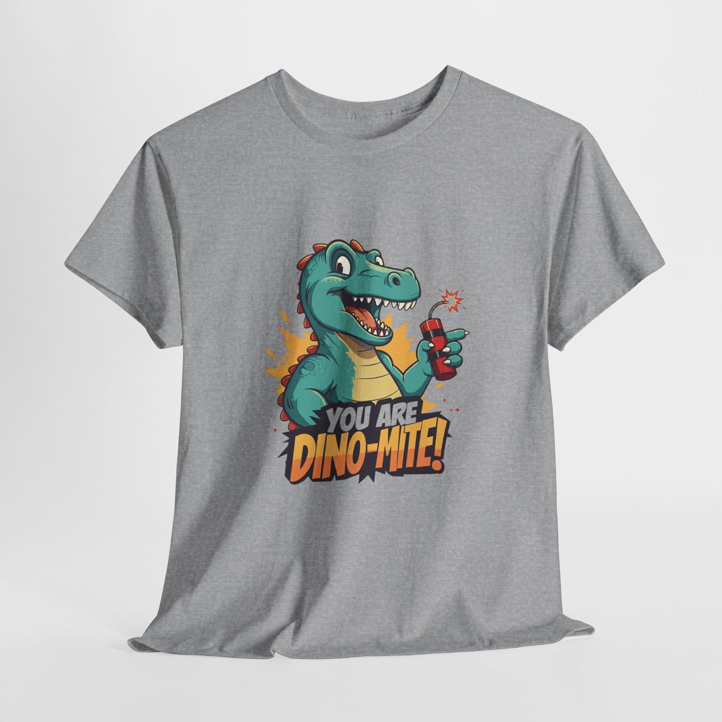 You Are Dino-Mite T-Shirt – Funny Dinosaur Graphic Tee | Cute T-Rex Shirt for Kids & Adults | Unisex Dino Lover Gift | Explosion Design
