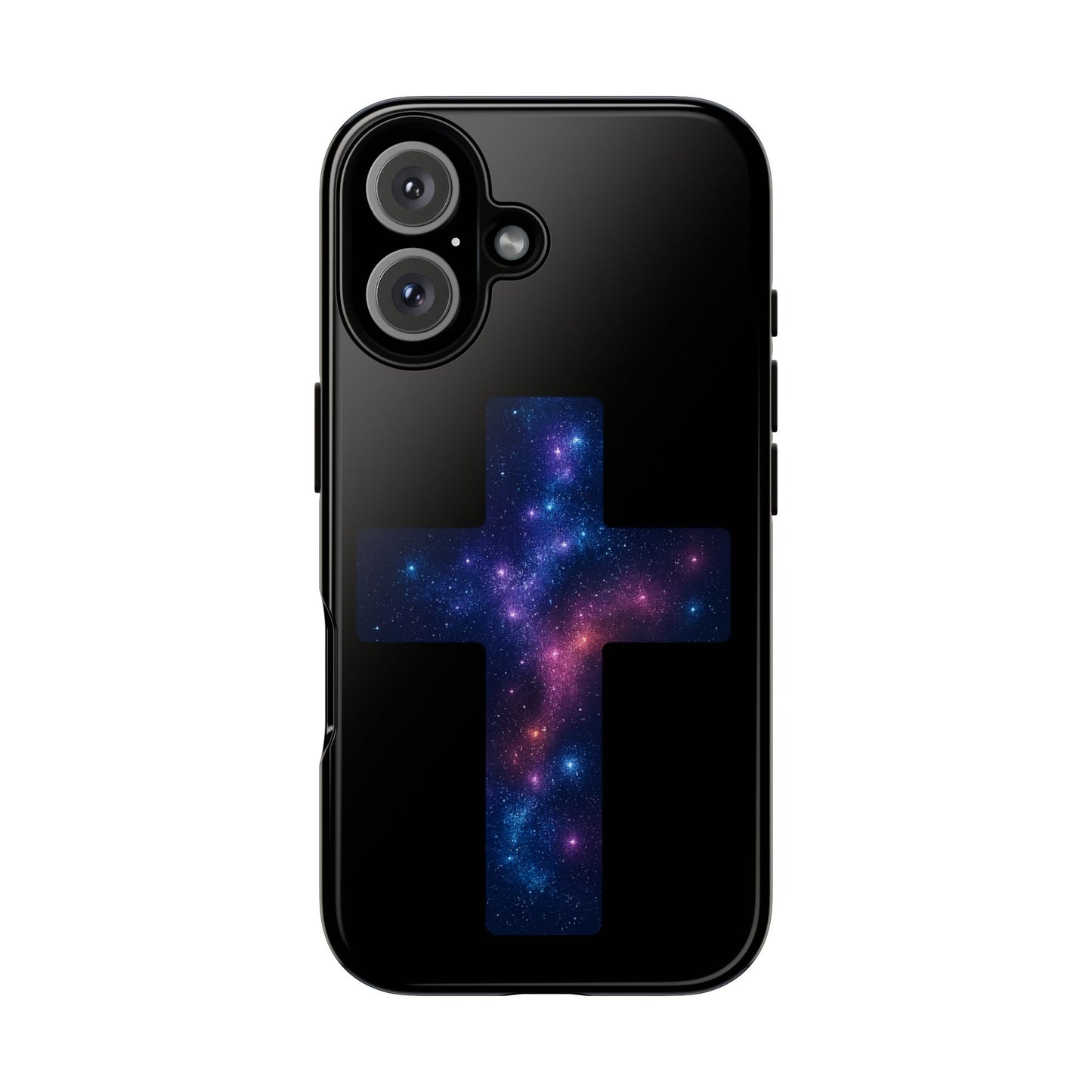 iPhone Case - Galactic Cross design Christian Phone Case Spiritual iPhone Accessory Religious Case Gift for Believers