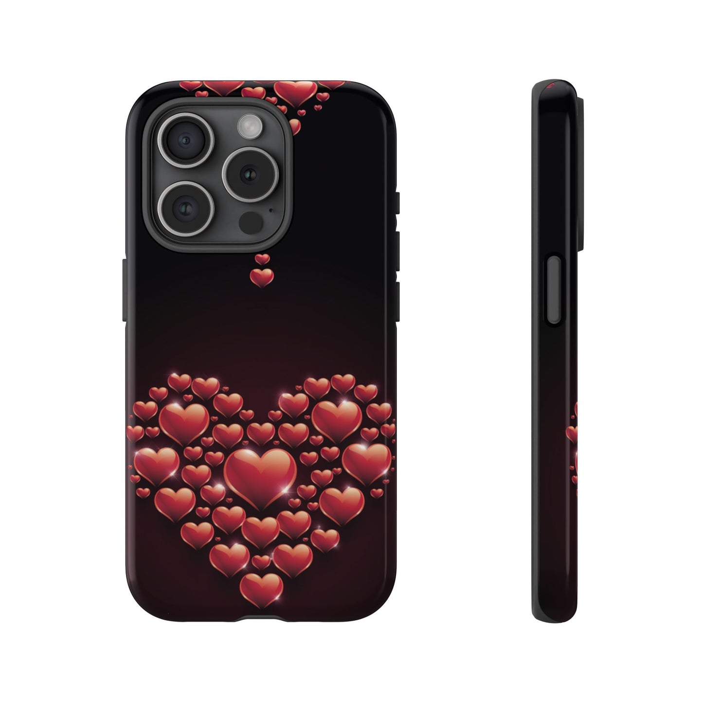 iPhone Case - Heart Made Out of Hearts Design