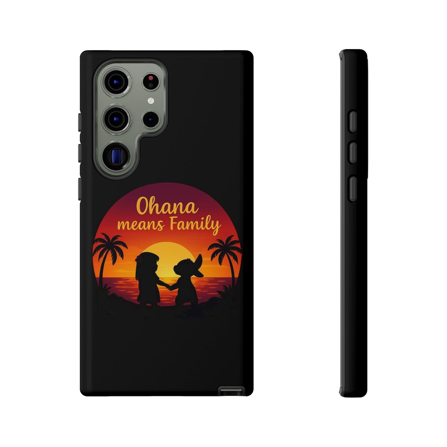 Ohana Means Family Samsung Case – Cute Hawaii Sunset Phone Cover – Lilo and Stitch-Inspired Gift – Protective Case for Galaxy S Series