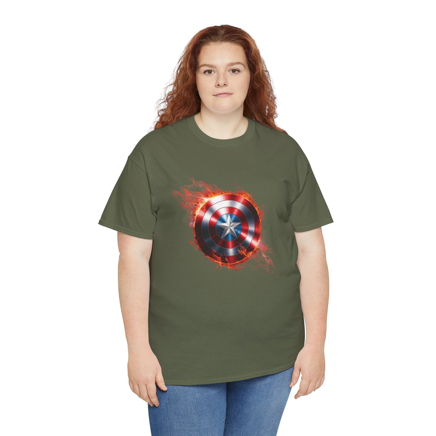 Captain America Flame Tee