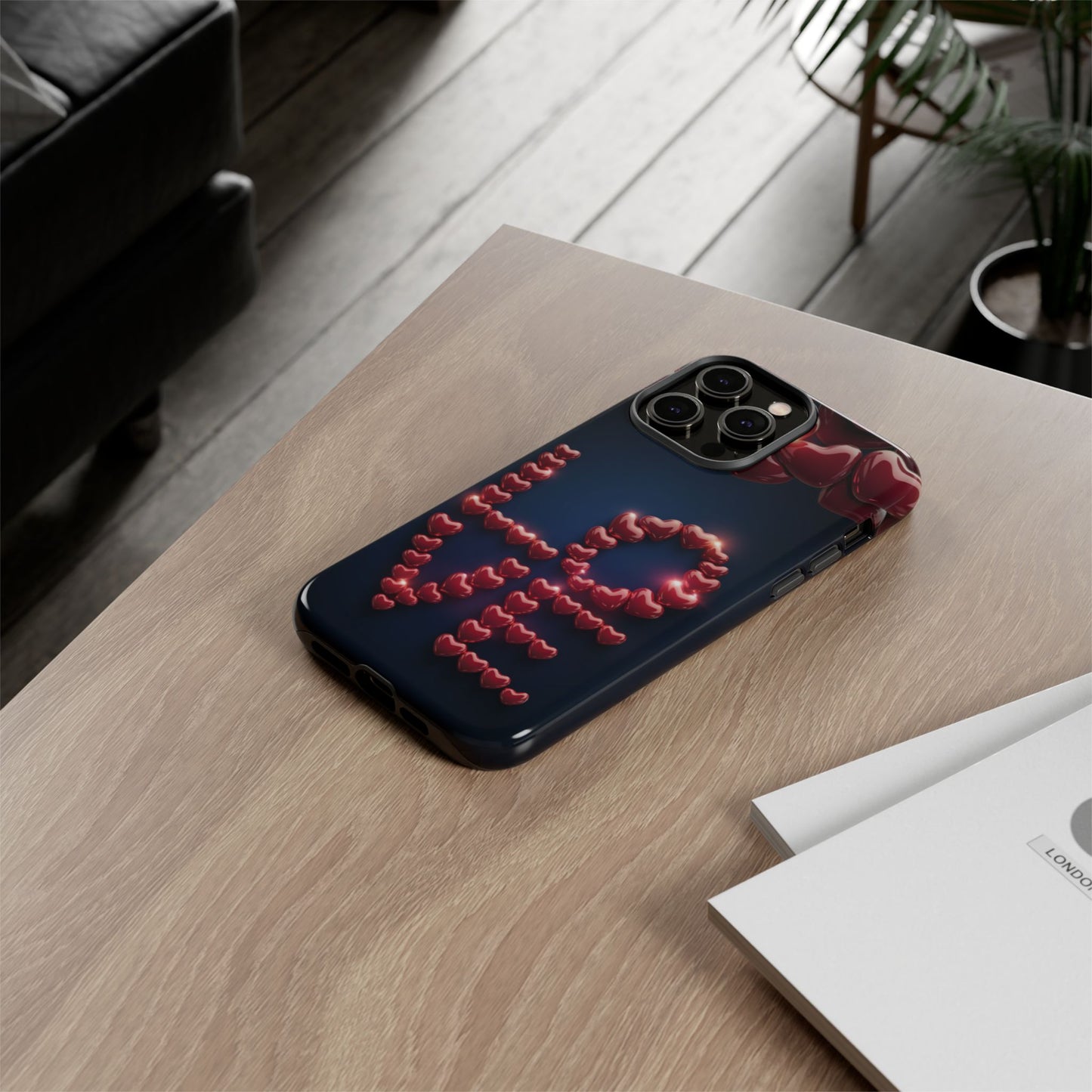 iPhone Case - Love Hearts Design