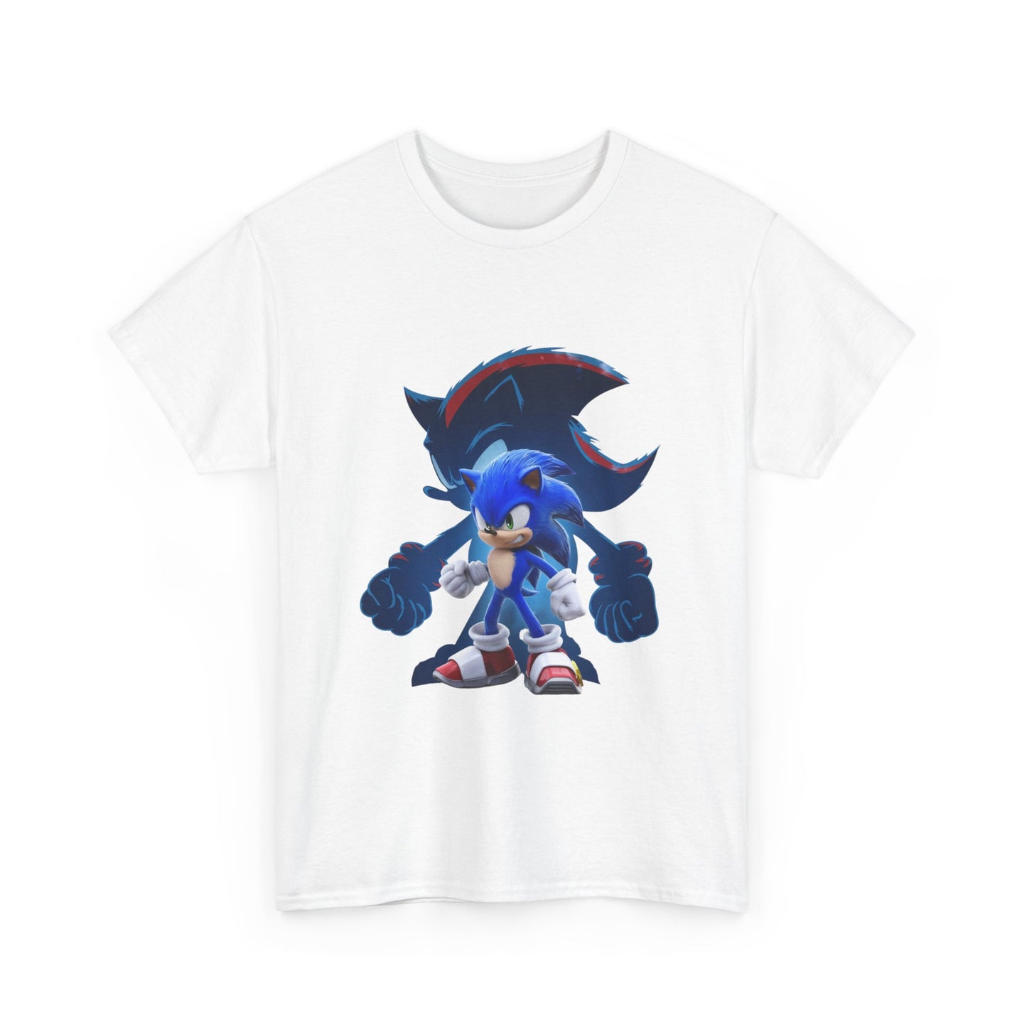 Blue Speed Hero Graphic Tee | Retro Gaming Legend T-Shirt | Fan Inspired Gamer Apparel | Cool Vintage Style Unisex Shirt for Adults & Teens