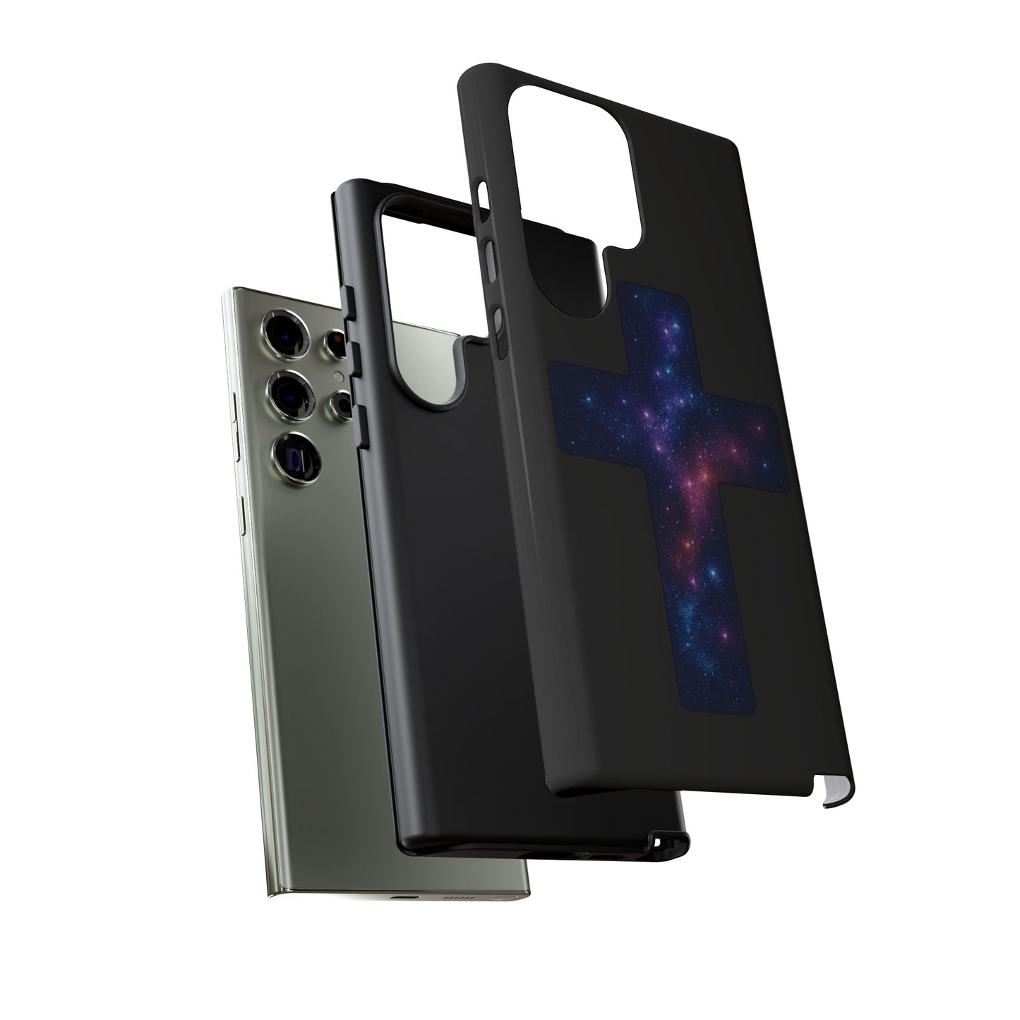 Samsung Phone Case - Galactic Cross Case Christian Phone Case Spiritual Samsung Case Religious Accessory Gift for Believers