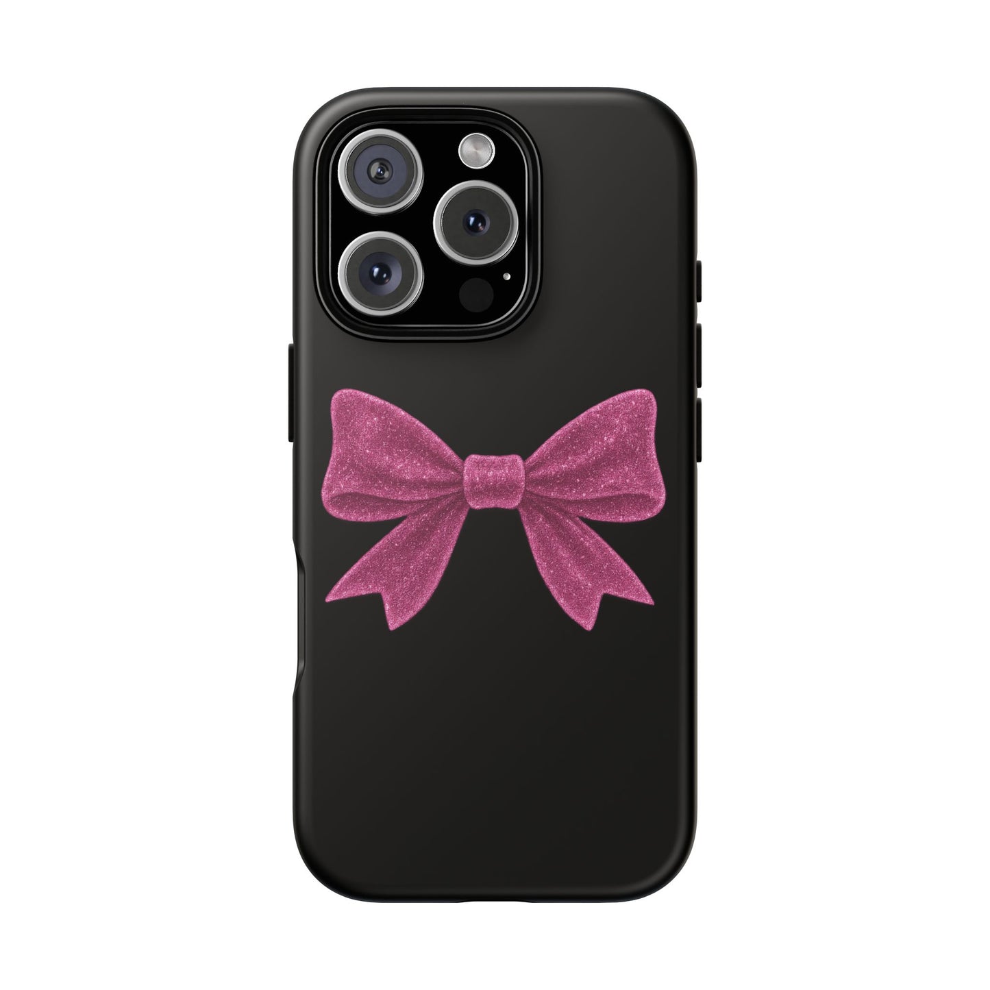Pink Bow iPhone Case β Coquette Aesthetic Phone Cover β Glitter Soft Girl Tech Accessory β Cute Glossy Pinkcore Case β Gift for Her