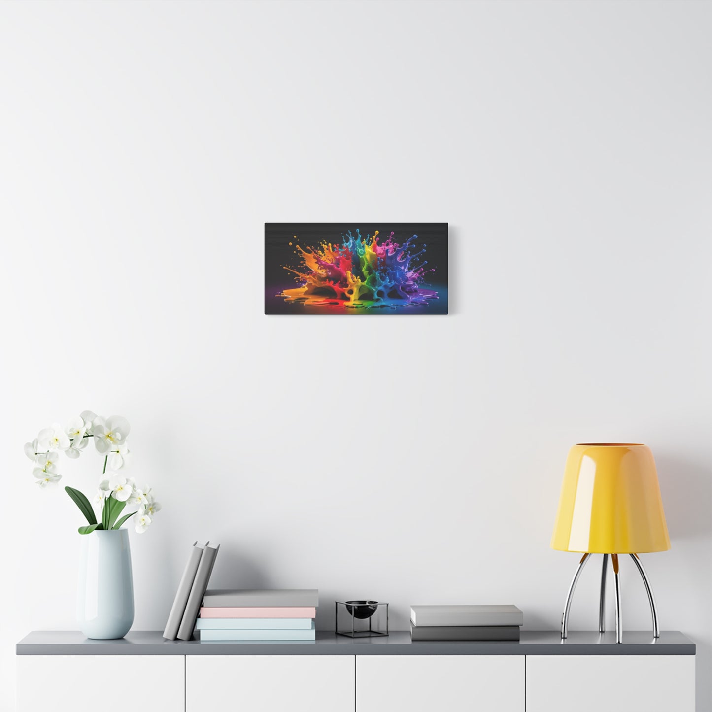 Chromatic Burst - Vibrant Abstract Canvas Art