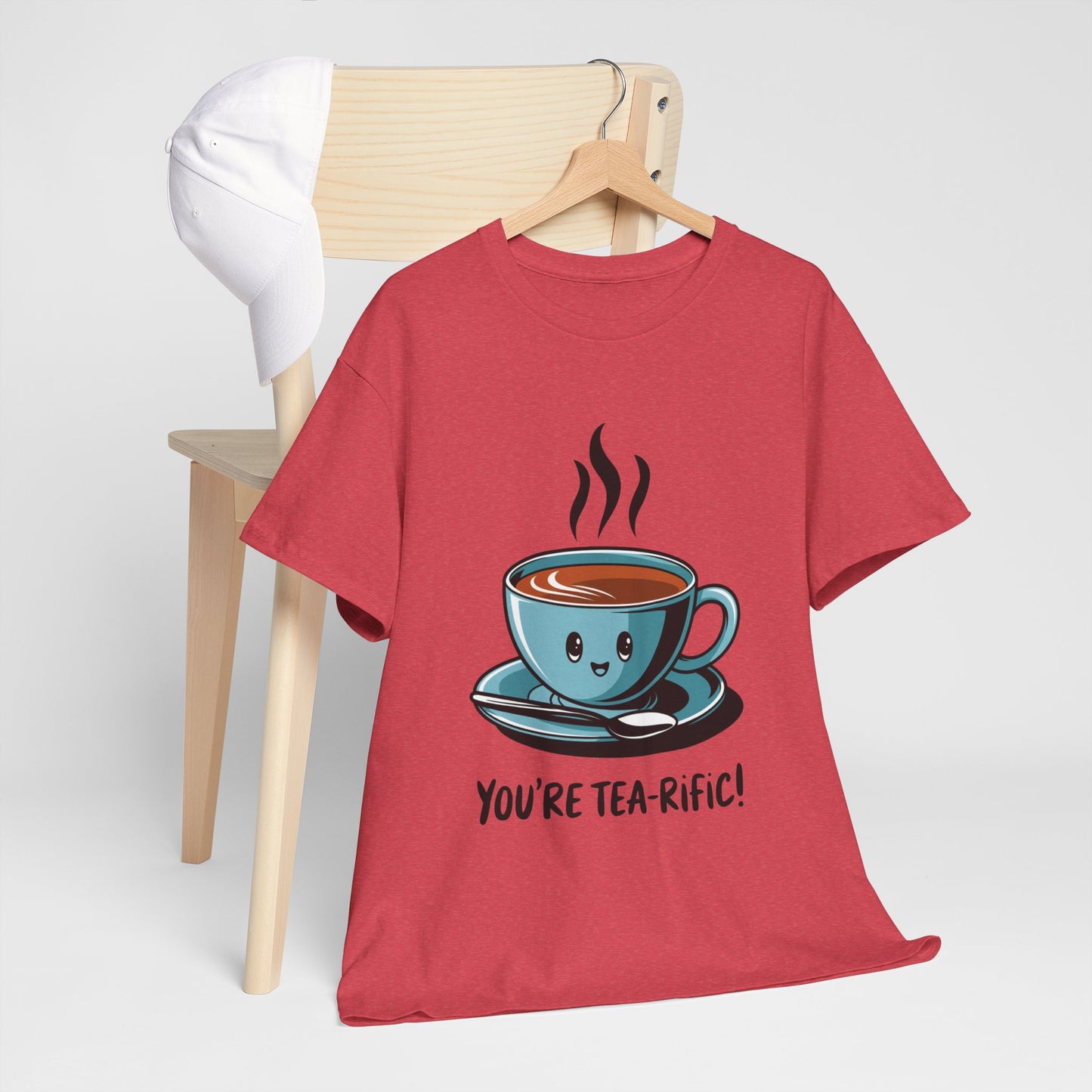 You’re Tea-Rific! Cute Tea Pun T-Shirt for Tea Lovers - Funny Gift, Kawaii Cup Graphic Tee - Unisex Soft Cotton Shirt