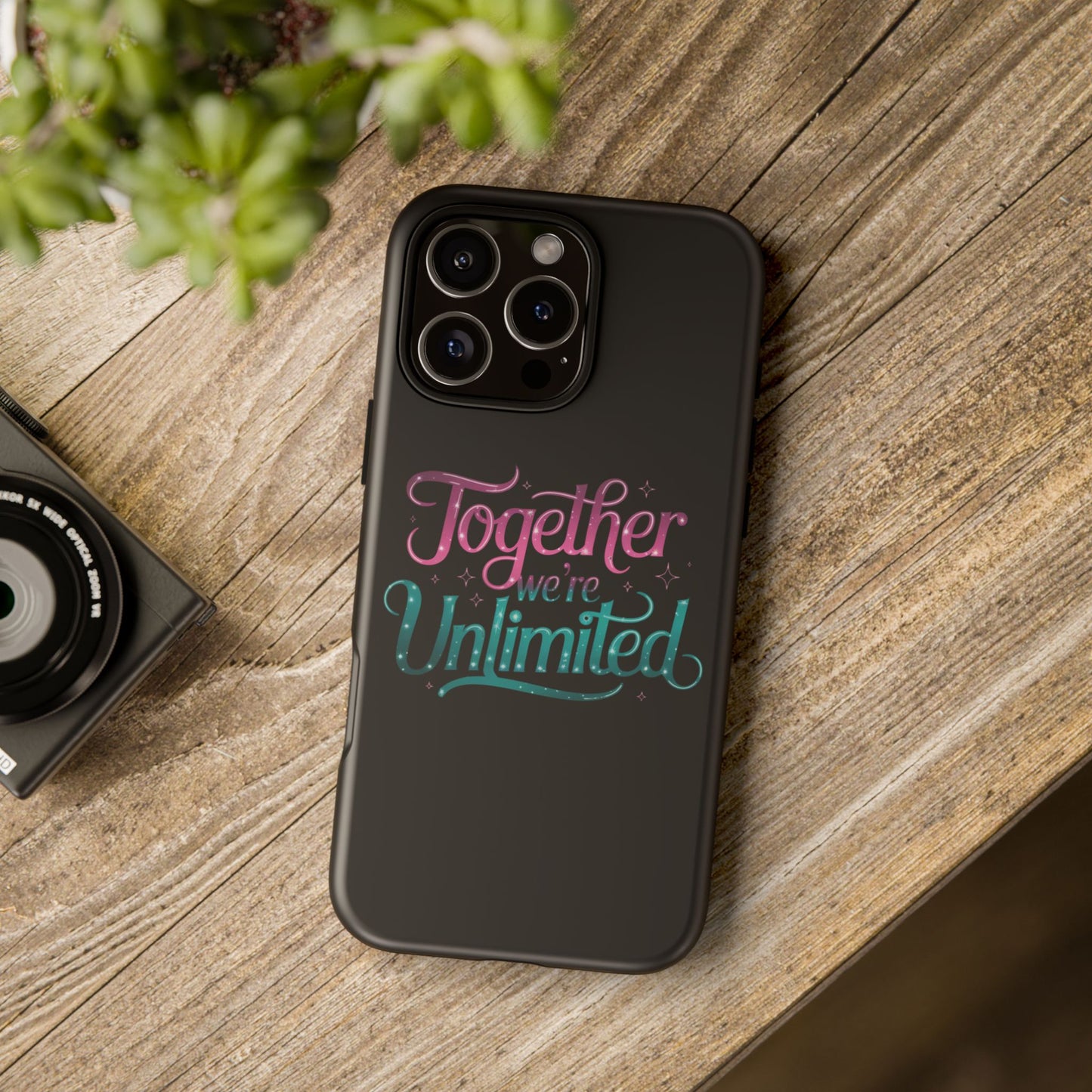 iPhone Case with Musical Quote Together We're Unlimited Musical Phone Case