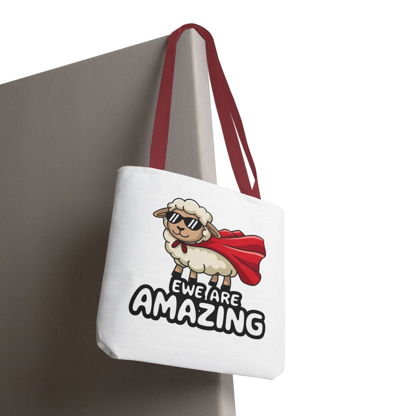 Sheep Tote Bag - Ewe Are Amazing Inspirational Bag Everyday Tote Funny Bag
