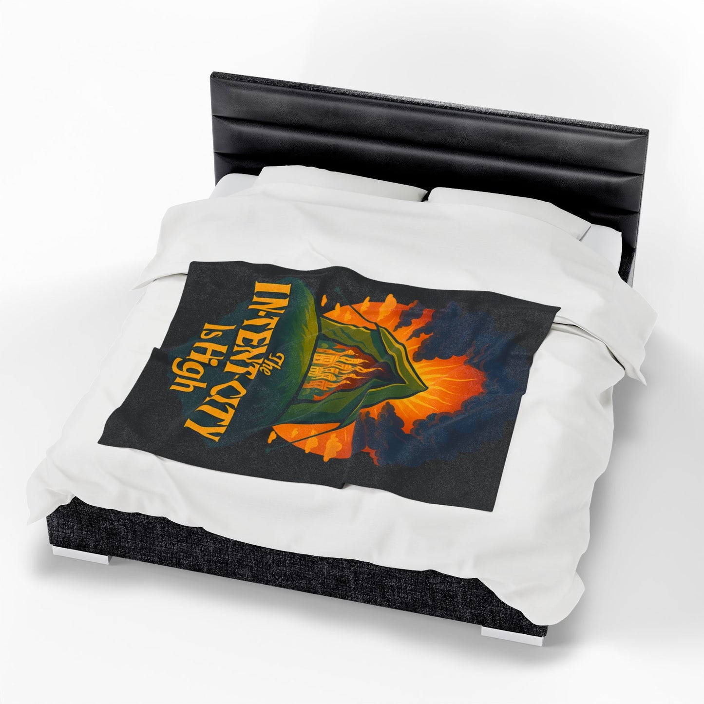 Plush Blanket - The In-Tent-City is High Intensity Throw Decor Funny Blanket