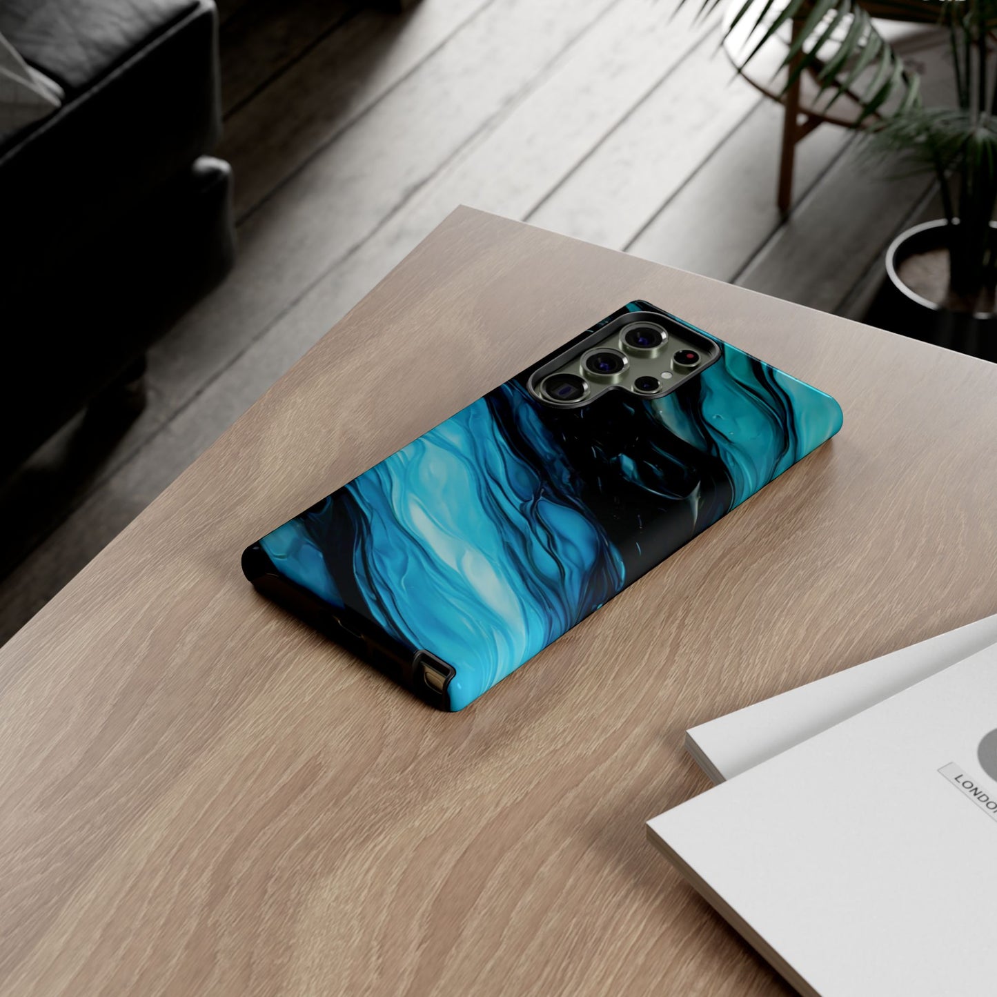 Samsung Galaxy Blue Splash Phone Case