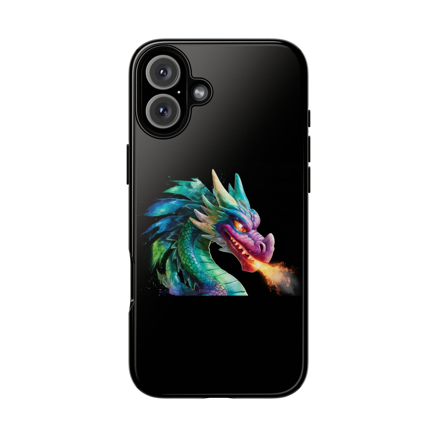 Dragon iPhone Case - Fantasy Fire-Breathing Art Protective Cover - Bookish Dark Academia Aesthetic Gift for Teens and Adults