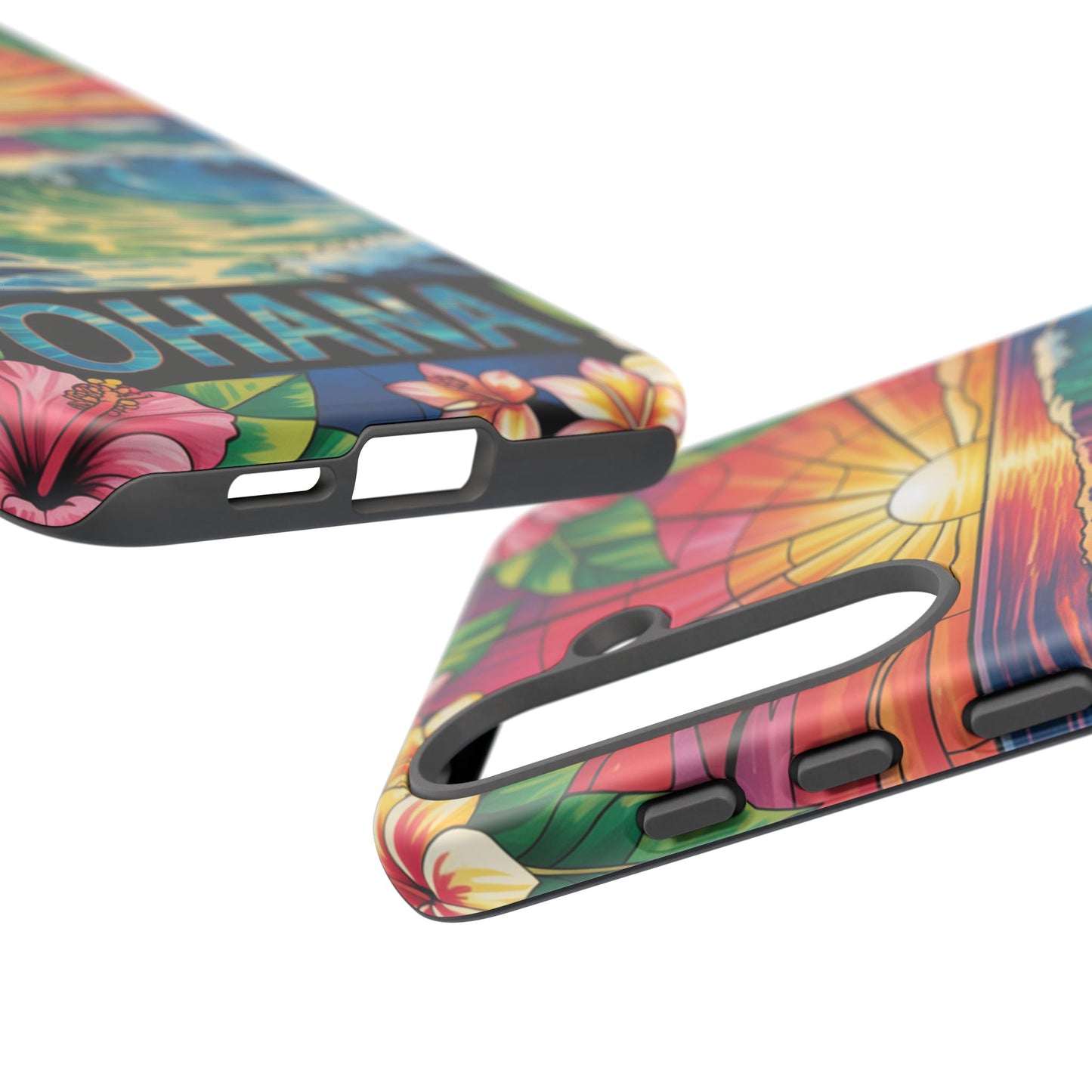 Samsung Galaxy Case Ohana Hawaiian Wave Phone Cover Sunset Tropical Beach Art Protective Case Gift for Samsung Lovers