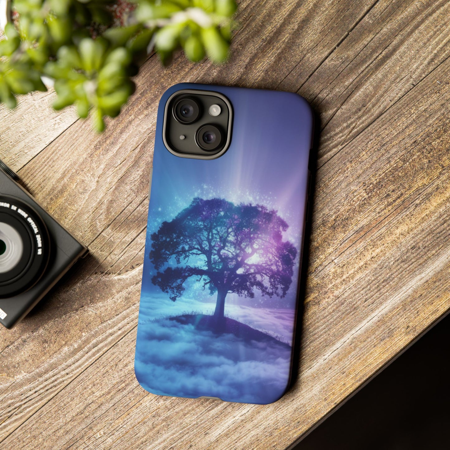 iPhone Case with Dreamy Tree Design