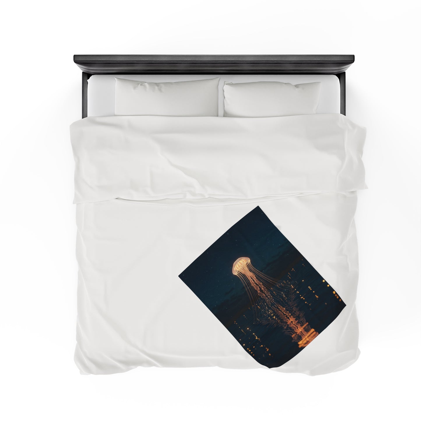 Plush Blanket - Jellyfish Lake Design