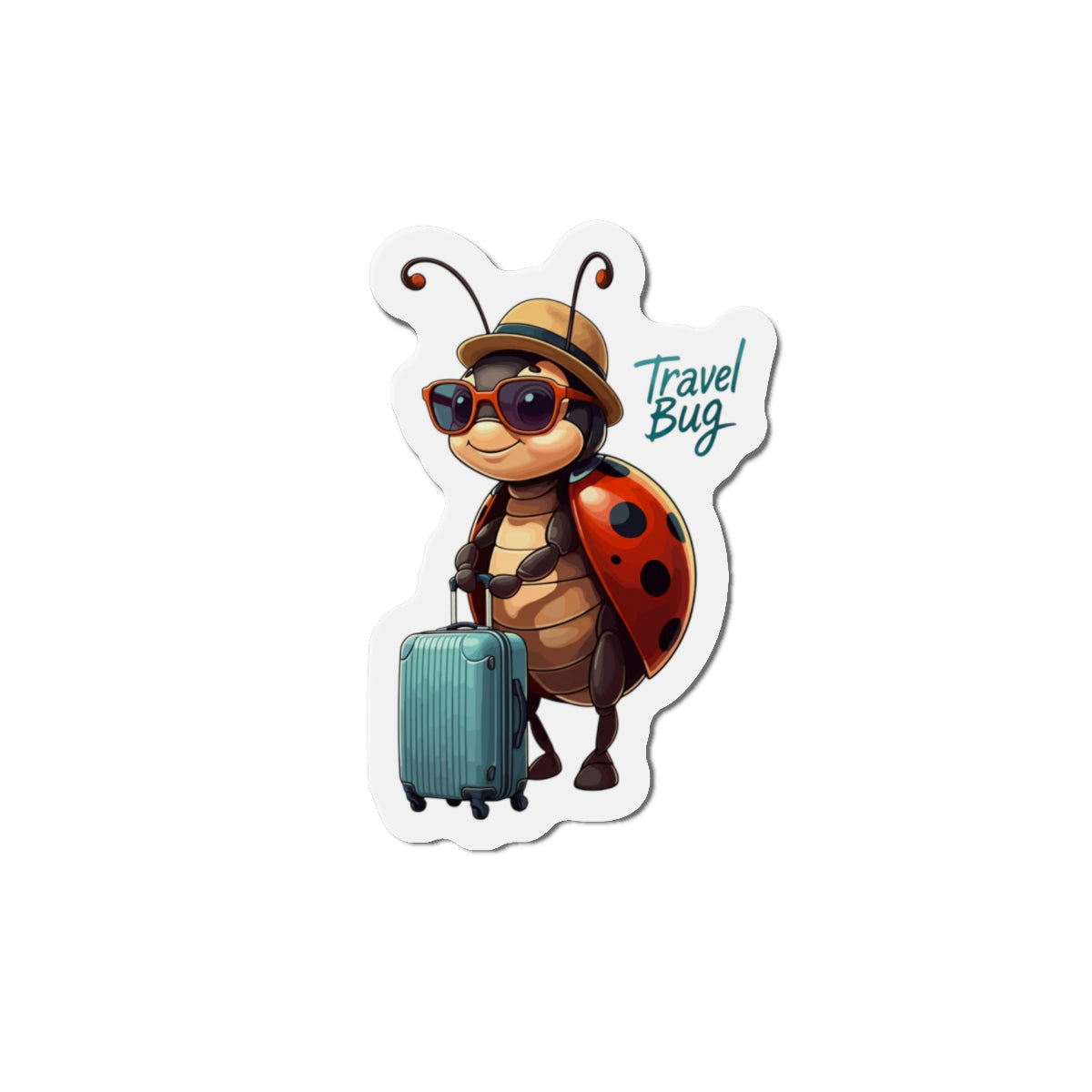 Die-Cut Magnet Ladybug Travel Bug Kitchen Decor Fridge Art Home Decor