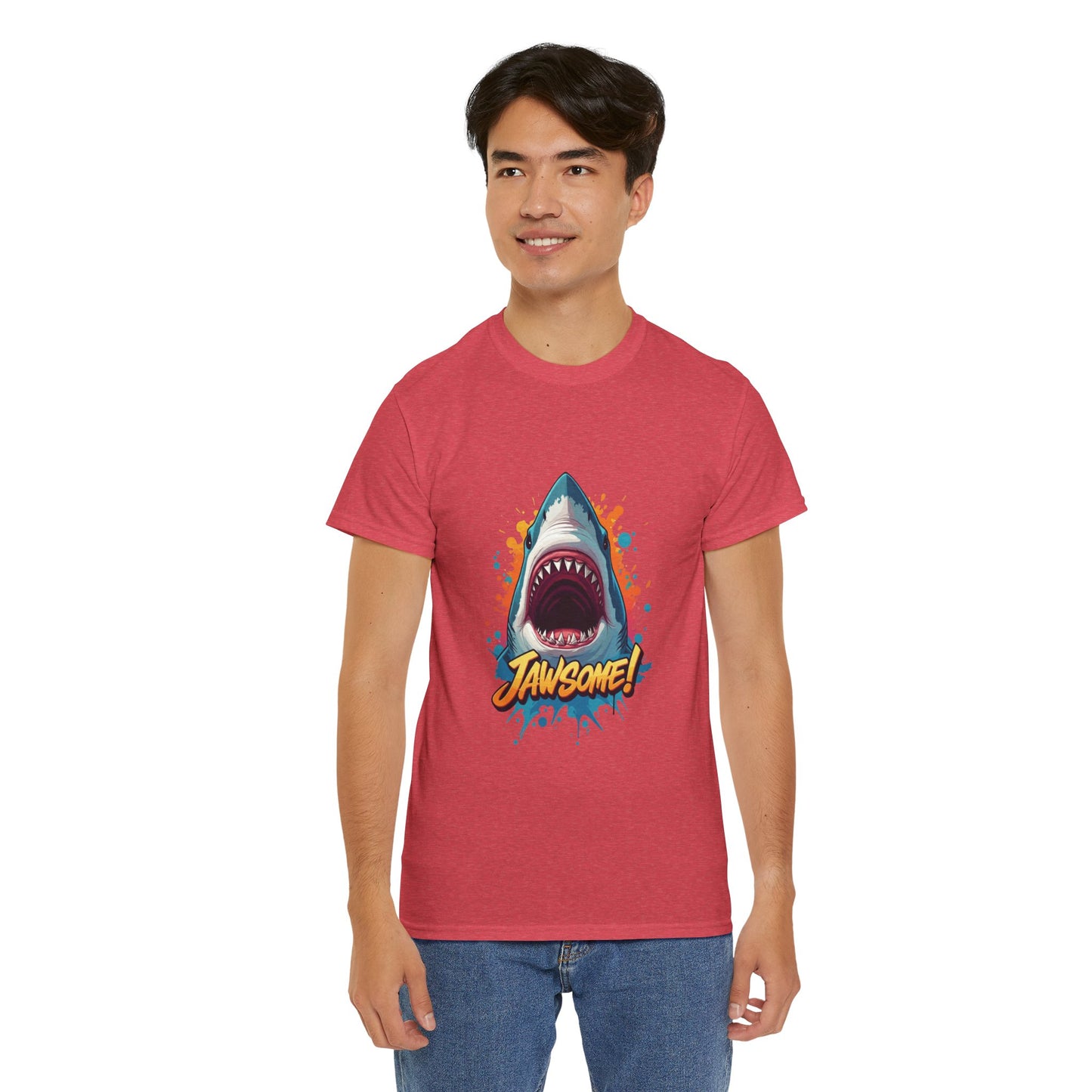 Jawsome Shark Graphic Tee | Fun Ocean Shark T-Shirt, Summer Beach Shirt, Shark Lover Gift, Trending Shark Week Apparel, Cute Marine Life Tee