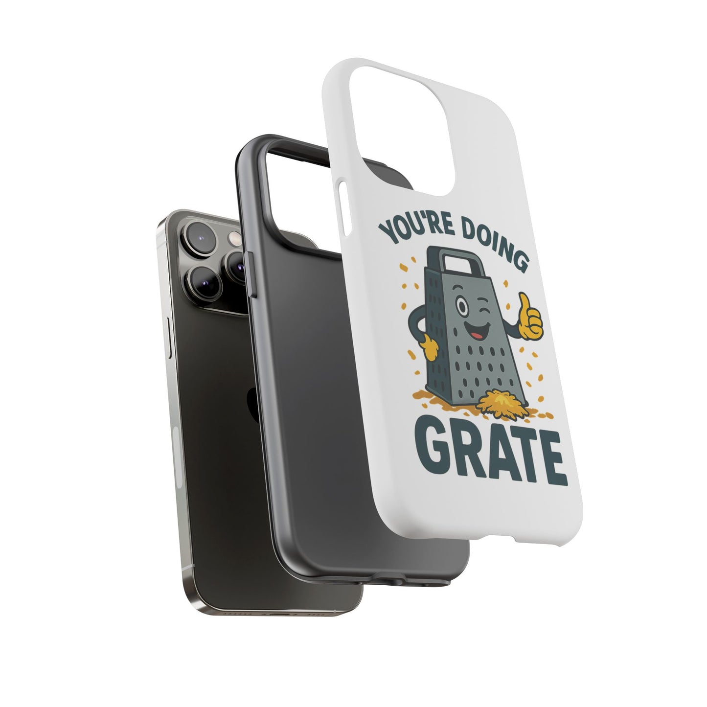 iPhone Case, You're Doing Grate Cheese Phone Case Funny iPhone Case Gift for Foodie Chef Case