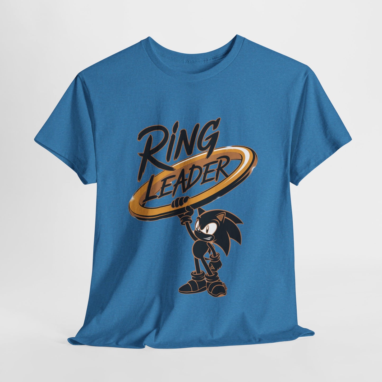 Ring Leader Video Game Shirt – Fast Speed Hero Holding Gold Ring – Retro Gamer Graphic Tee for Arcade, Anime, and Gaming Fans