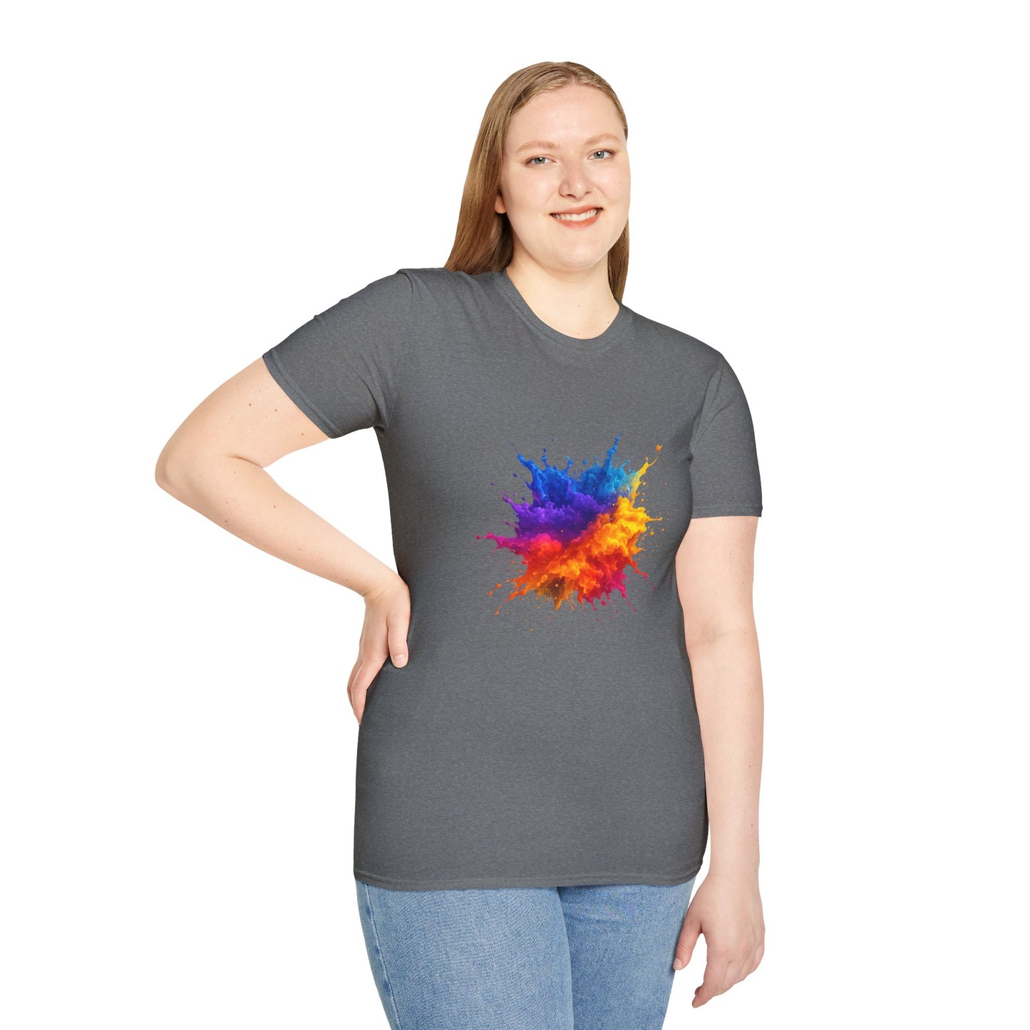 Color Burst Paint Splash Shirt – Vibrant Abstract Art Tee for Creatives & Color Lovers Colorful Apparel