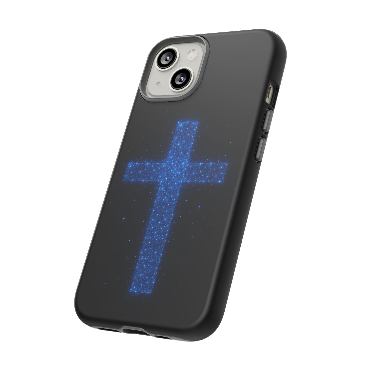 iPhone Case - Bioluminescent Cross Design Christian Phone Case Spiritual iPhone Case Gift for Believers