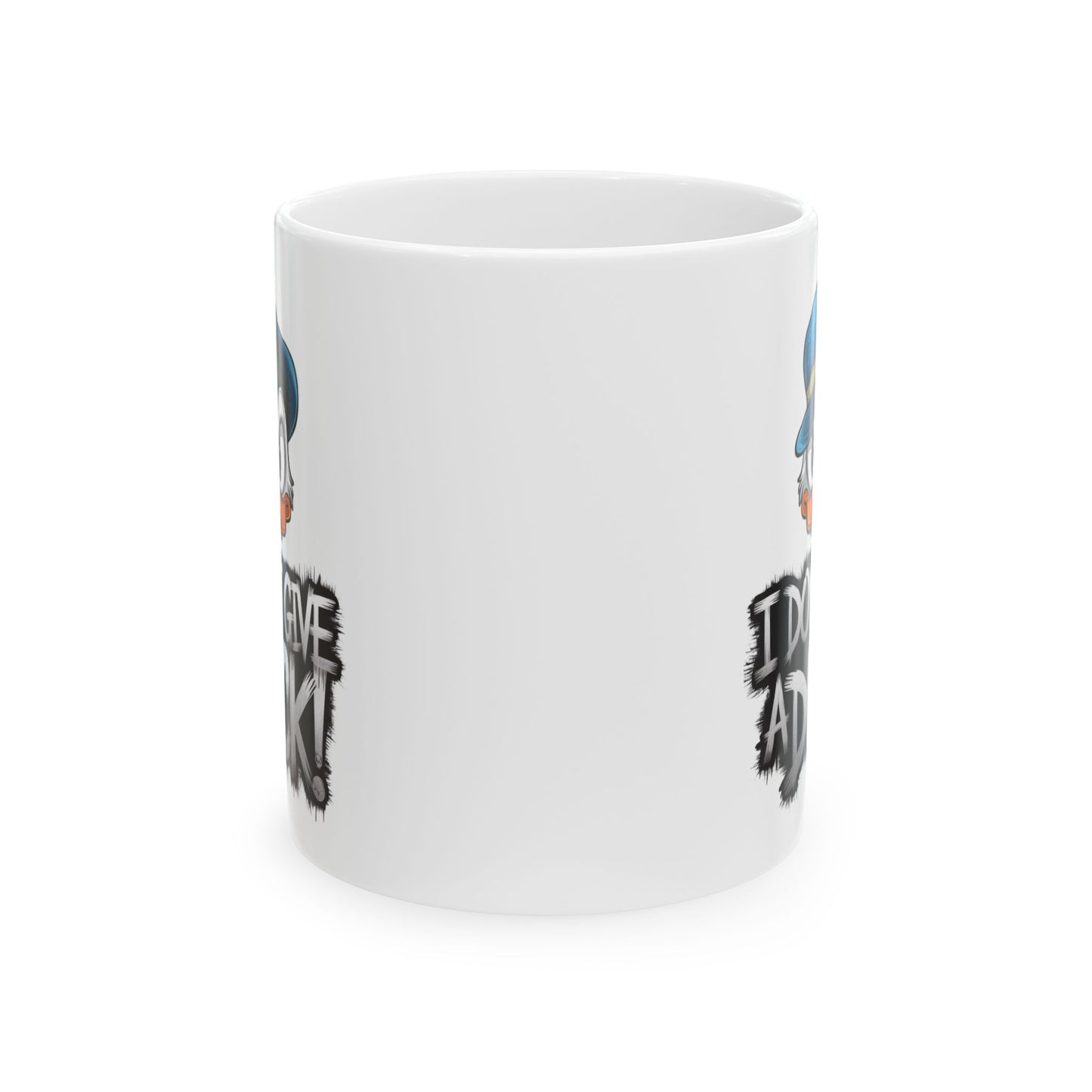 I Don’t Give a Duck Mug | Sassy Duck Coffee Cup | Funny Pun Gift | Adult Humor Mug | Bold Cartoon Animal Drinkware | 11oz & 15oz
