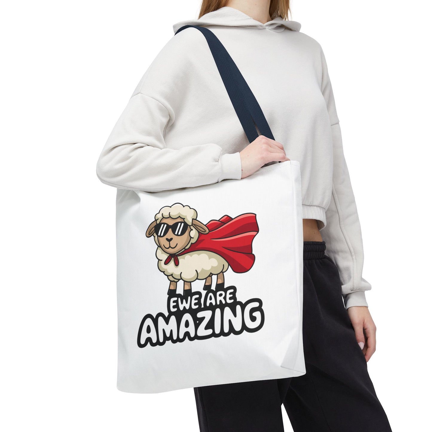 Sheep Tote Bag - Ewe Are Amazing Inspirational Bag Everyday Tote Funny Bag