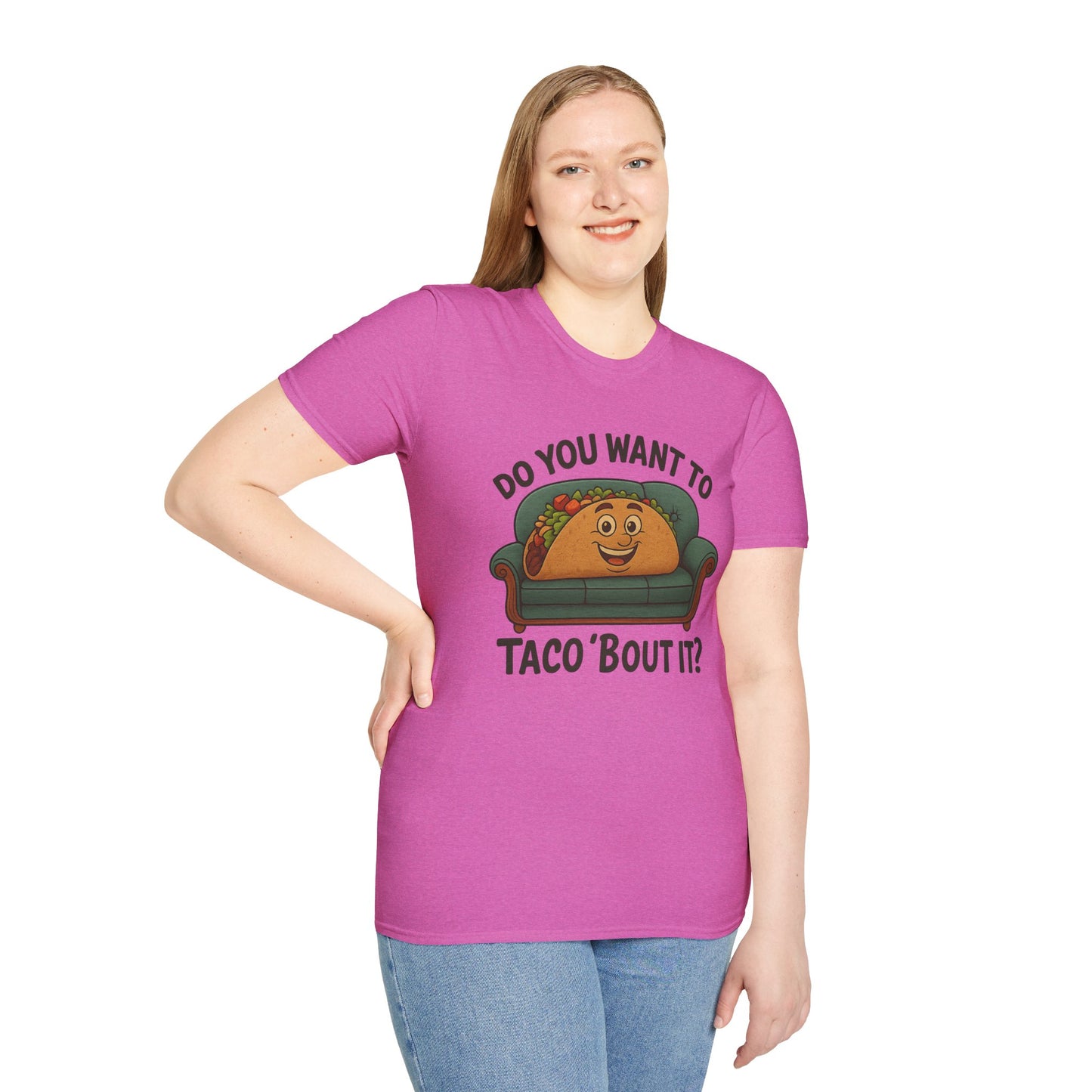 Do You Want to Taco ‘Bout It? Funny Taco Shirt - Cute Foodie Tee - Pun Humor Gift - Food Lover T-Shirt - Cinco de Mayo Outfit