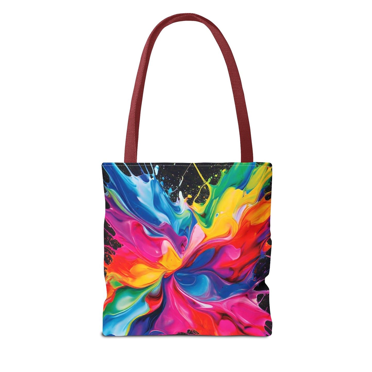 Vibrant Abstract Swirl Tote Bag | Colorful Expressionism Canvas Tote – Bold Art Accessory & Eco-Friendly Gift for Art Lovers