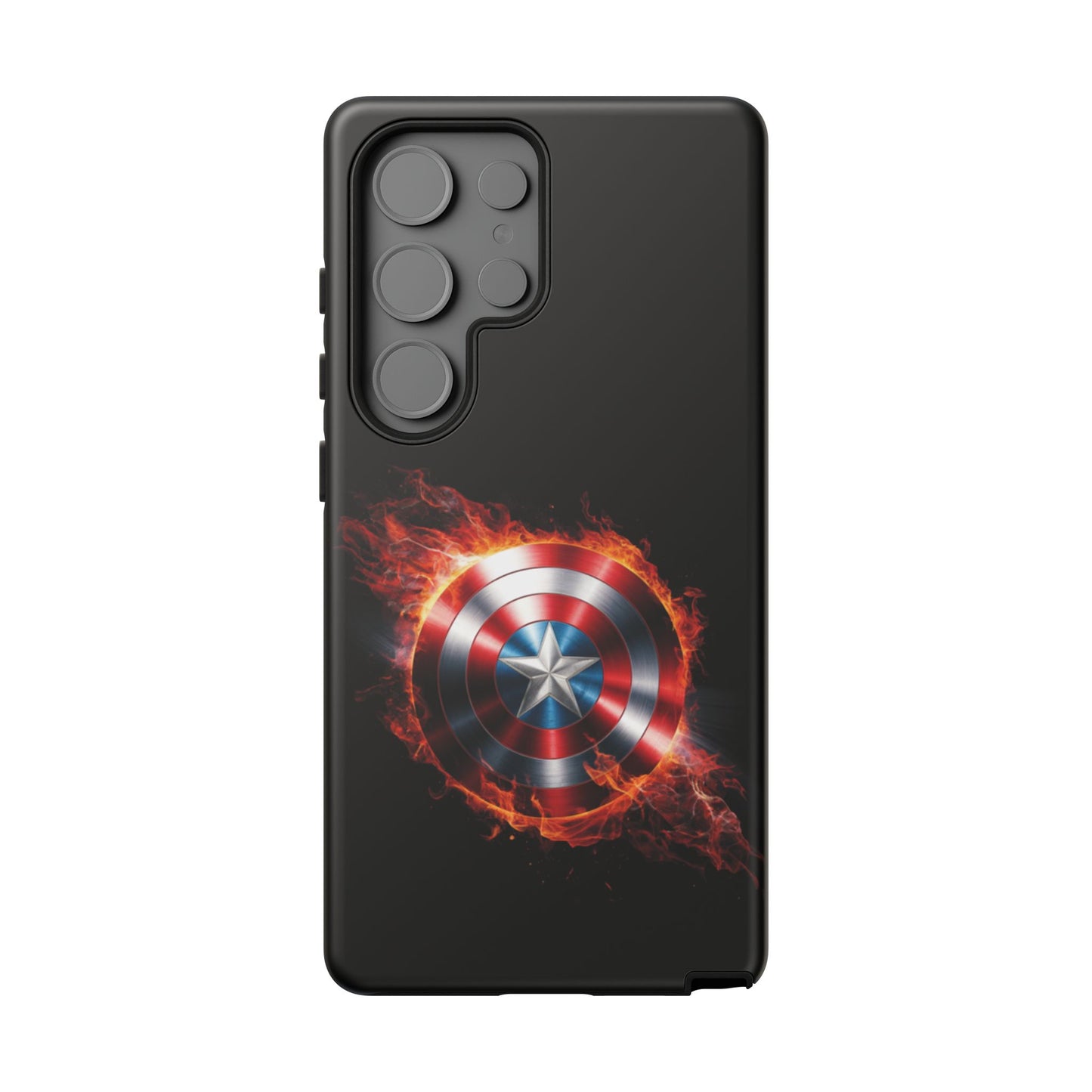 Captain America Shield in Flames Samsung Galaxy Tough Case