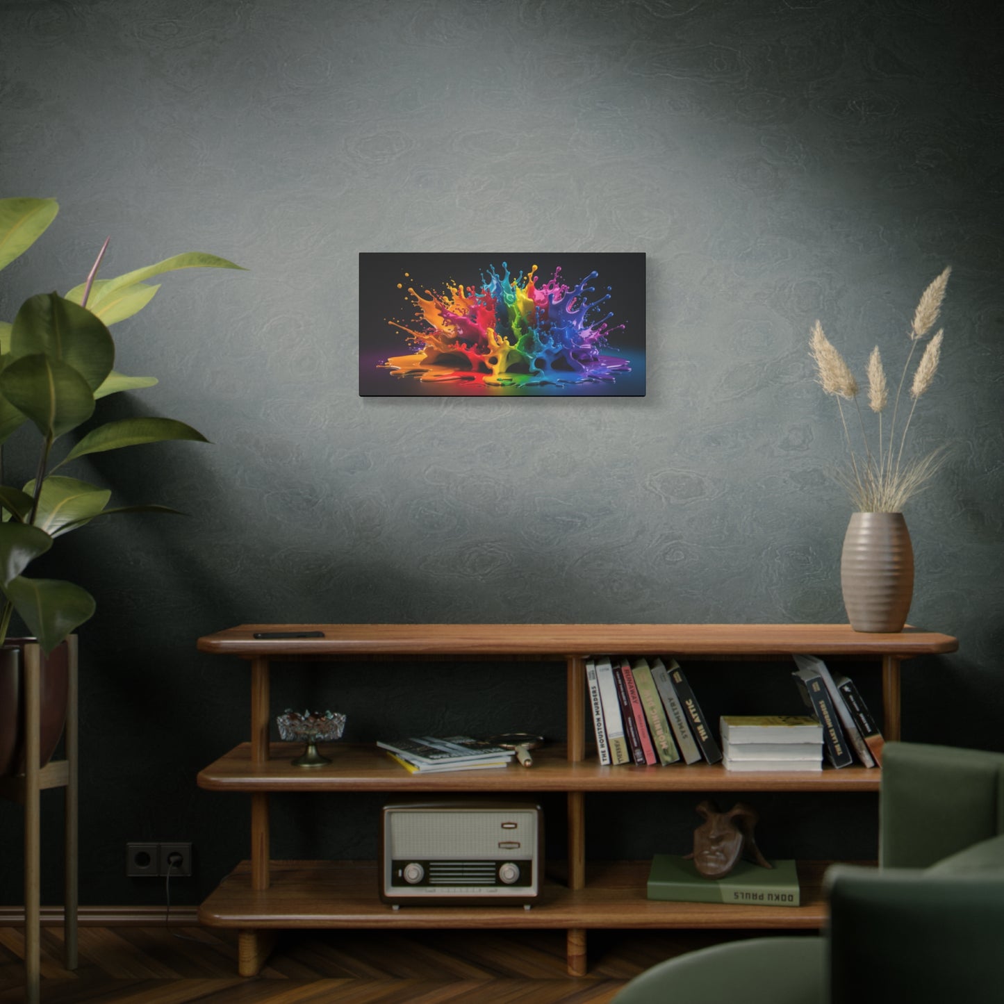 Chromatic Burst - Vibrant Abstract Canvas Art