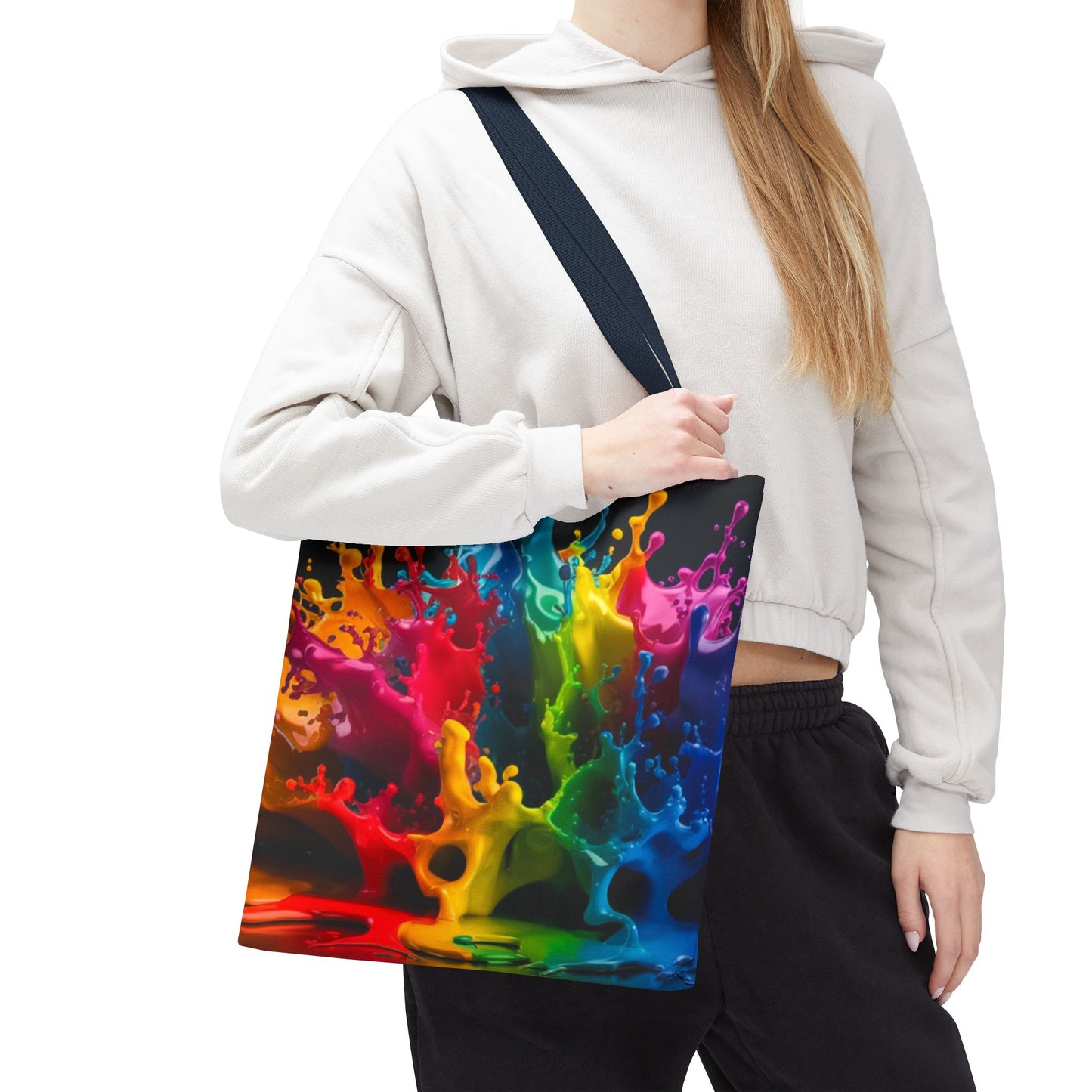 Colorful Splash Tote Bag - Vibrant Art for Every Occasion