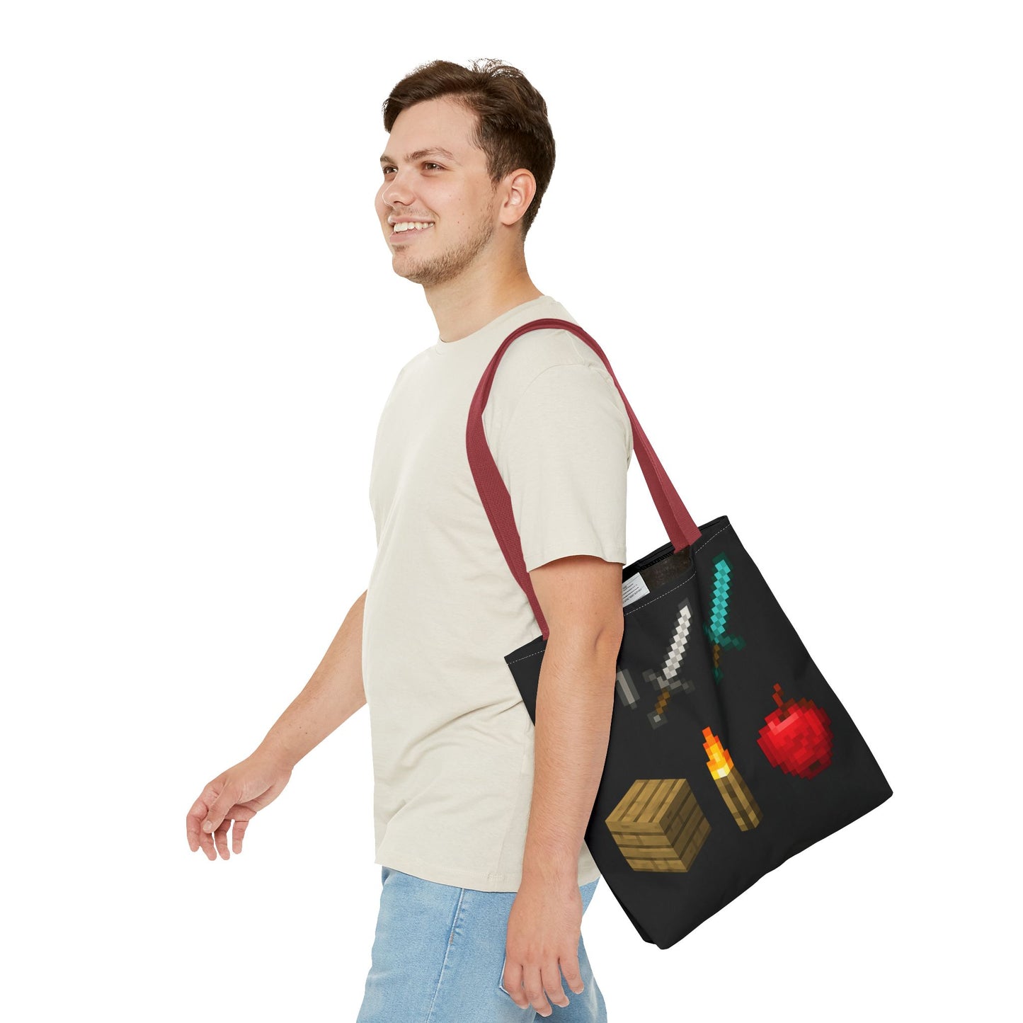 Minecraft Inspired Tote Bag Adventure Awaits Shopping Bag Reusable Tote Summer Bag